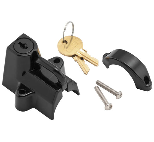 Biker's Choice Helmet Lock, Gloss Black - OPEN BOX