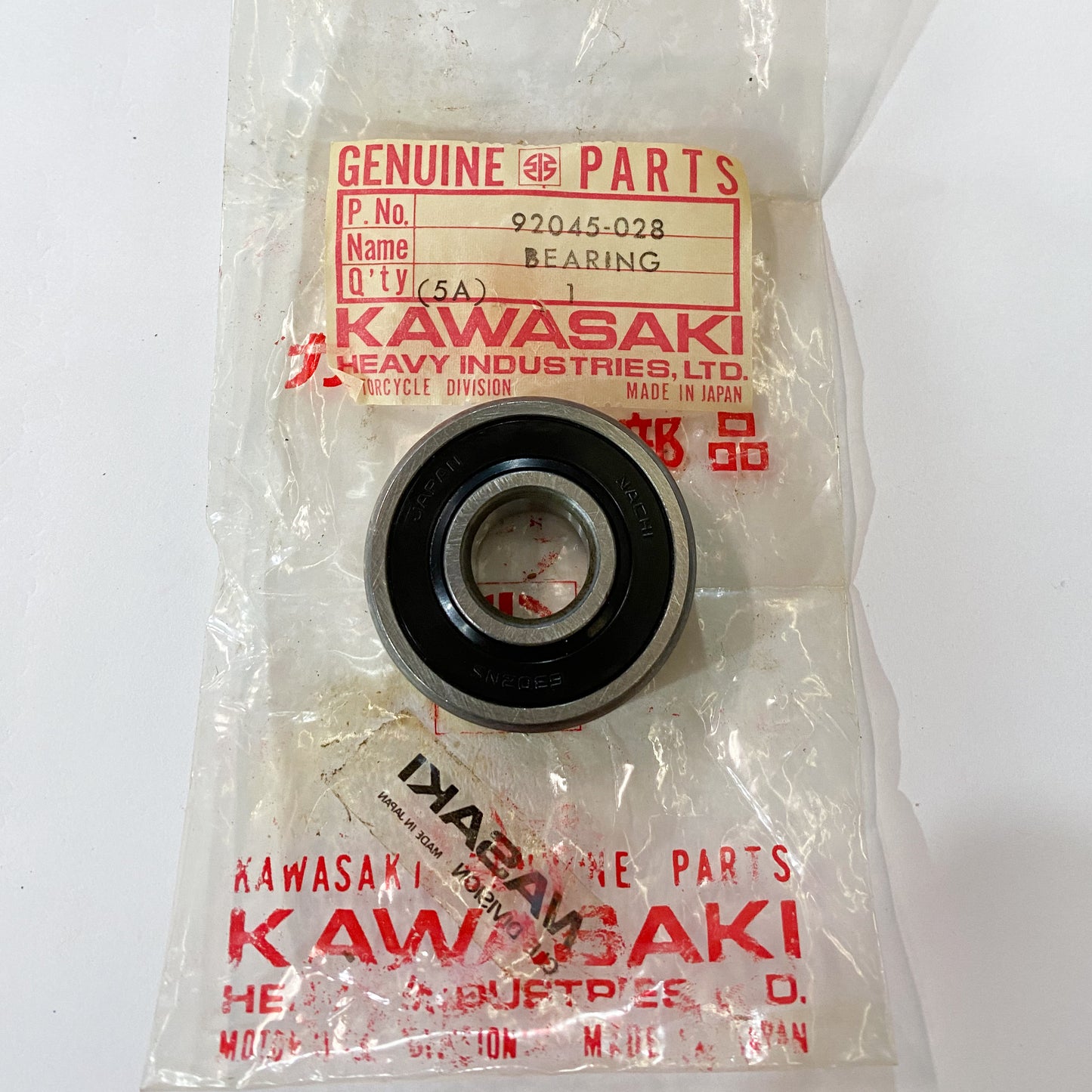 KAWASAKI BEARING,BALL, #6302 92045-028
