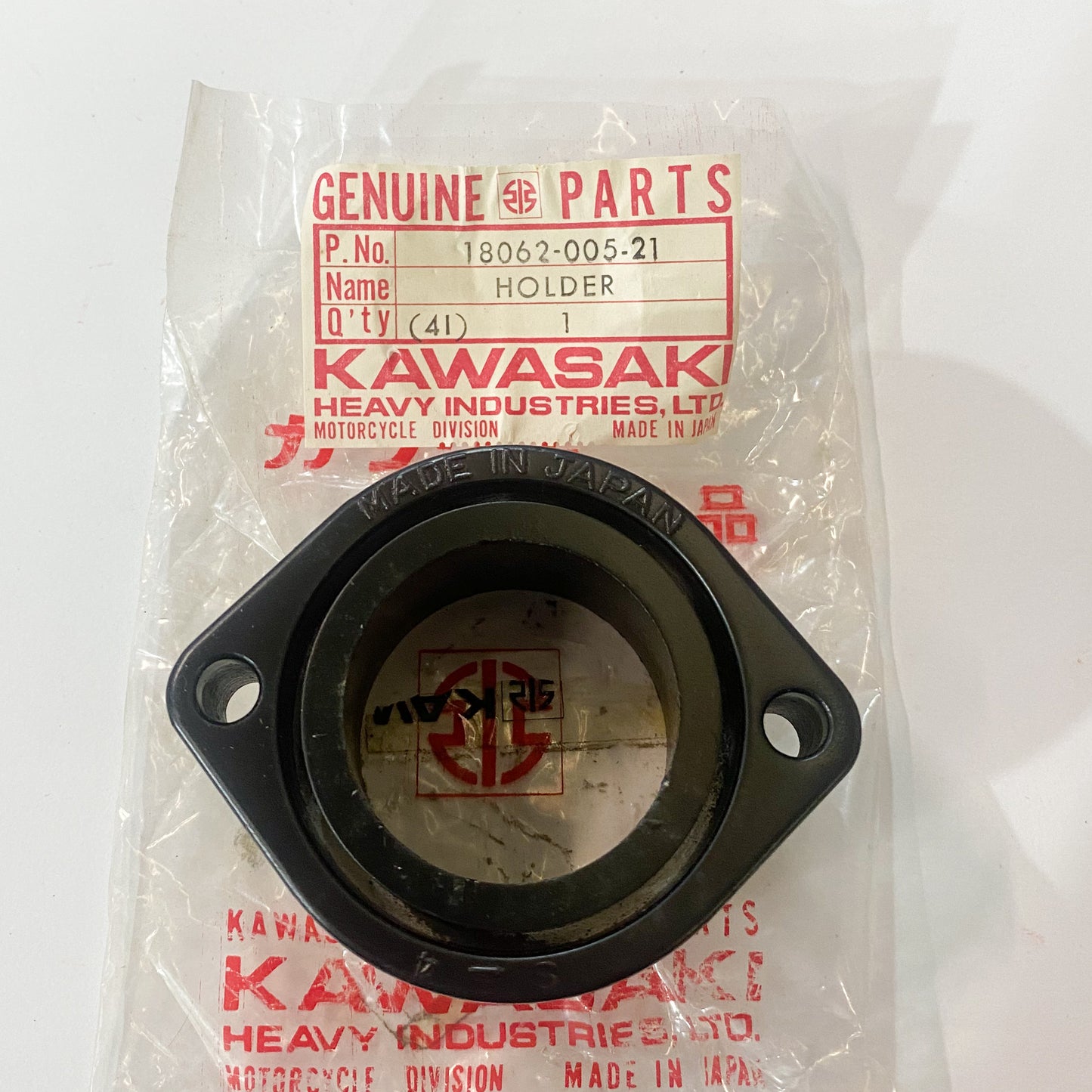 KAWASAKI HOLDER-EXH PIPE,BLACK 18062-005-21