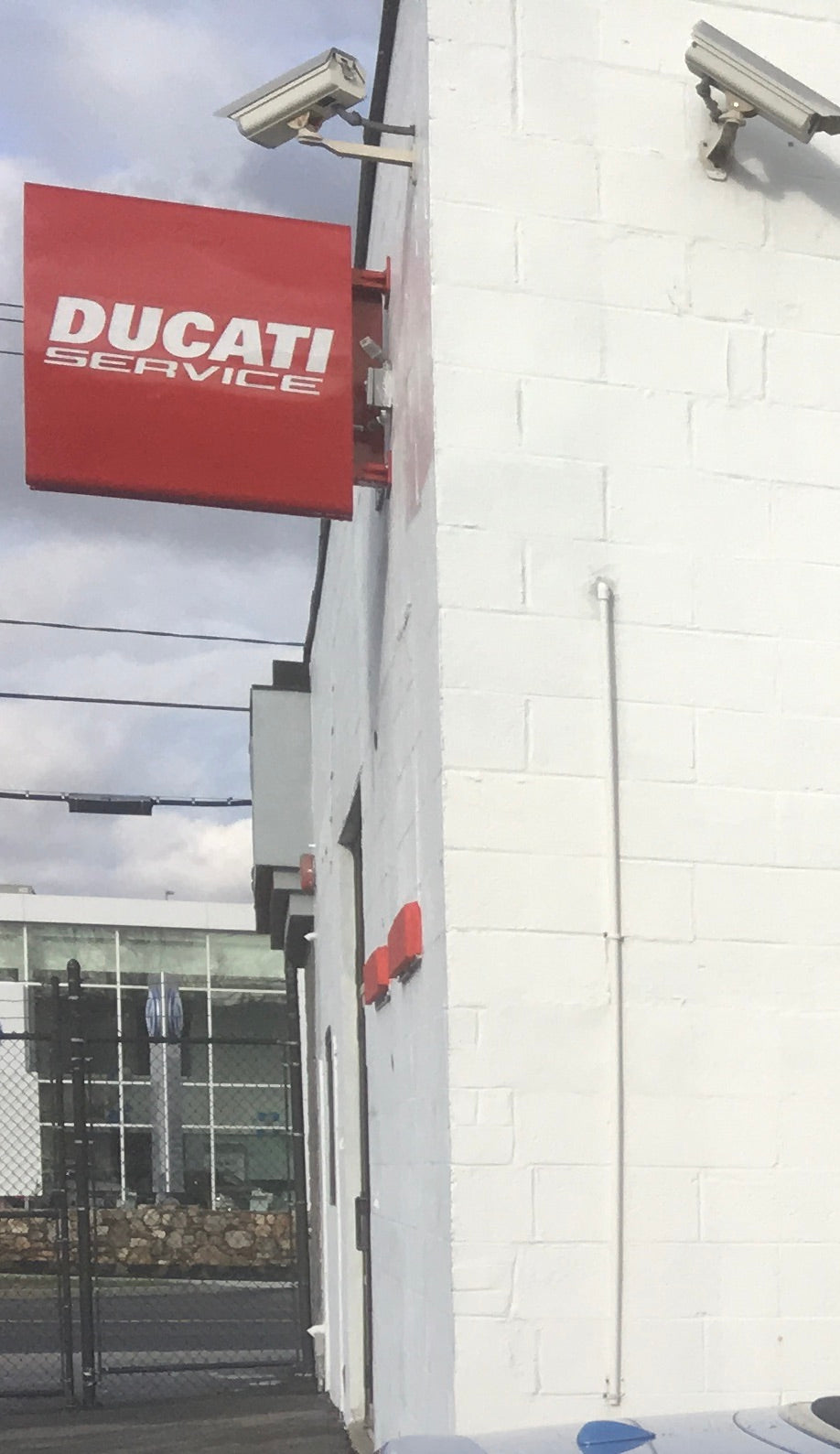 Ducati Dealer Sign - Authentic Illuminated Service Stamp Sign - Double-Sided