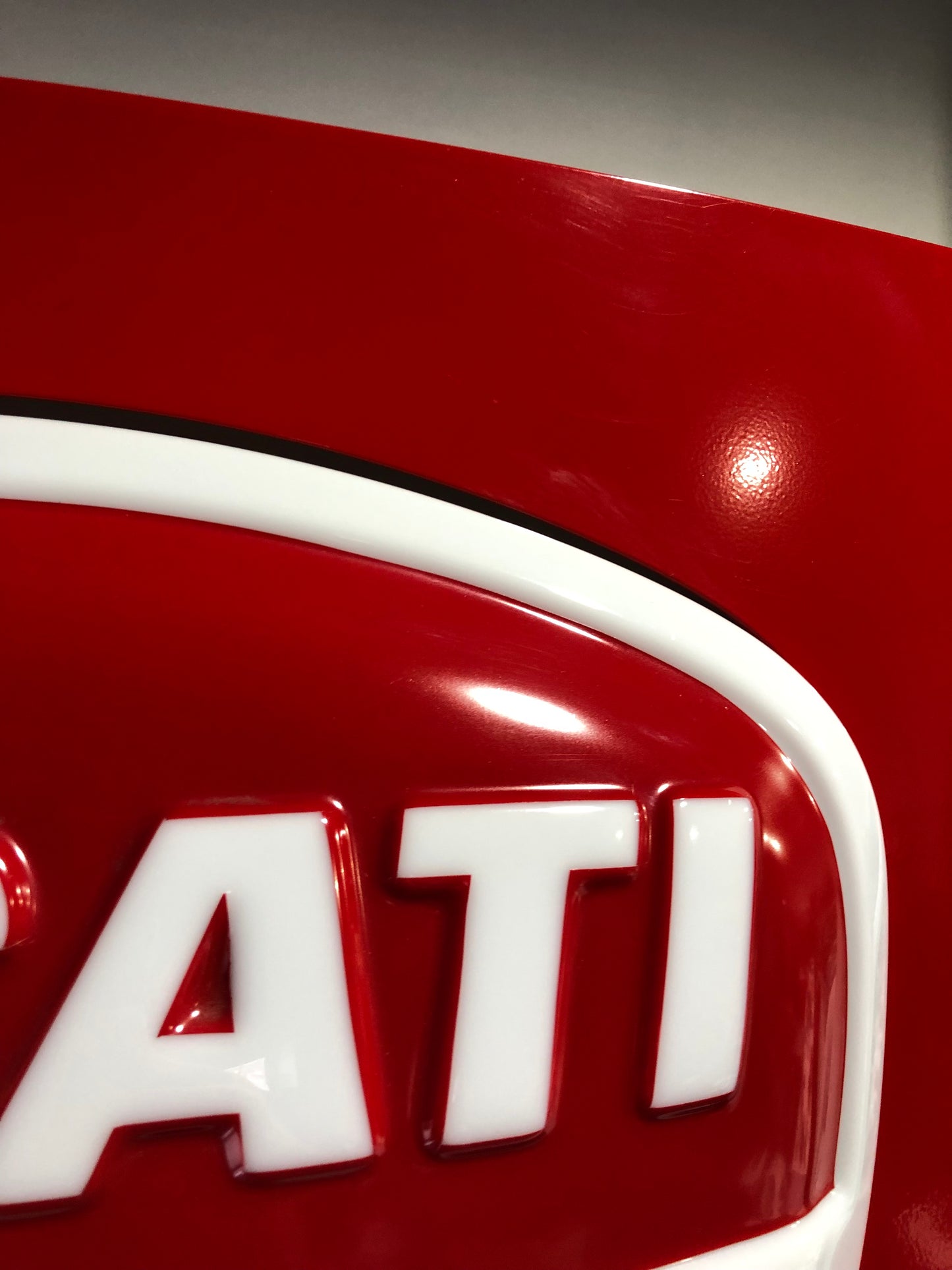 Ducati Dealer Sign - Authentic Illuminated Showroom Totem Sign