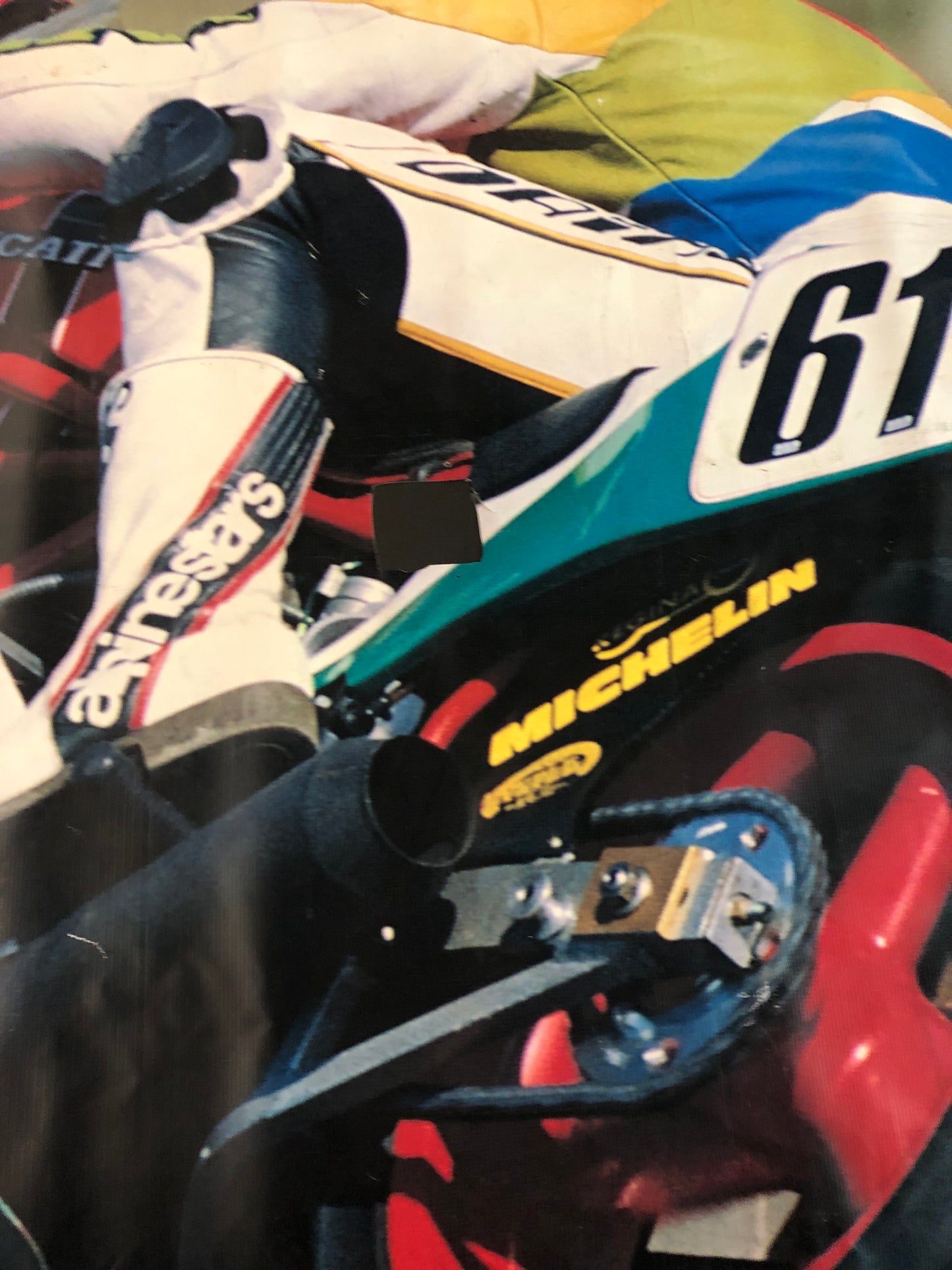 Ducati Dealer Wall Banner 1 Of 1 Made - 43 FT Long by 6FT 9 Inch High - High Res. Color with Signature