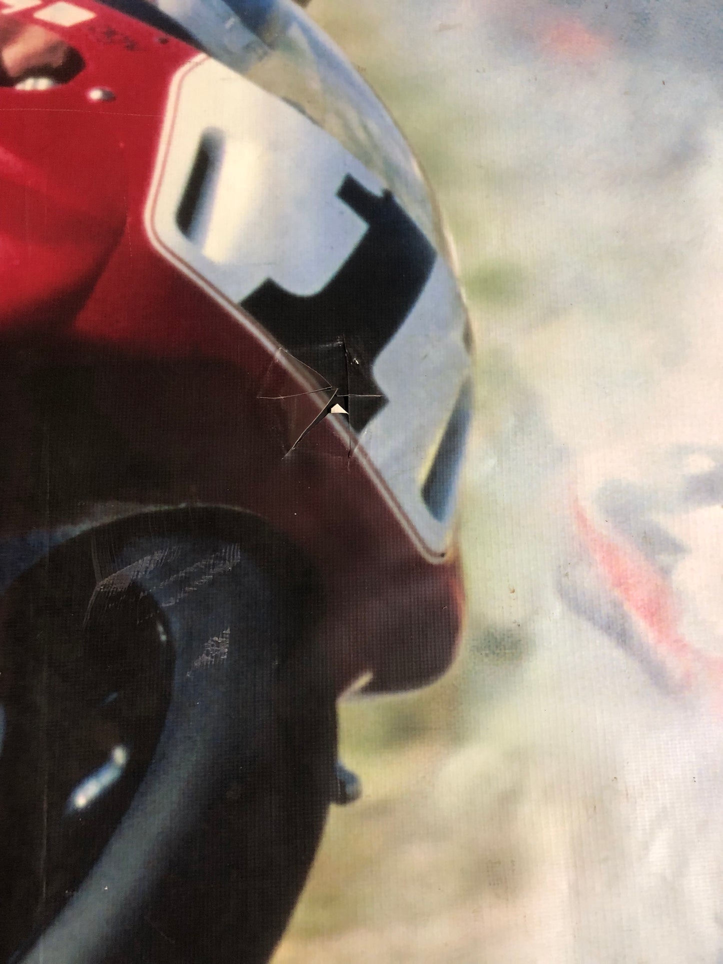 Ducati Dealer Wall Banner 1 Of 1 Made - 43 FT Long by 6FT 9 Inch High - High Res. Color with Signature