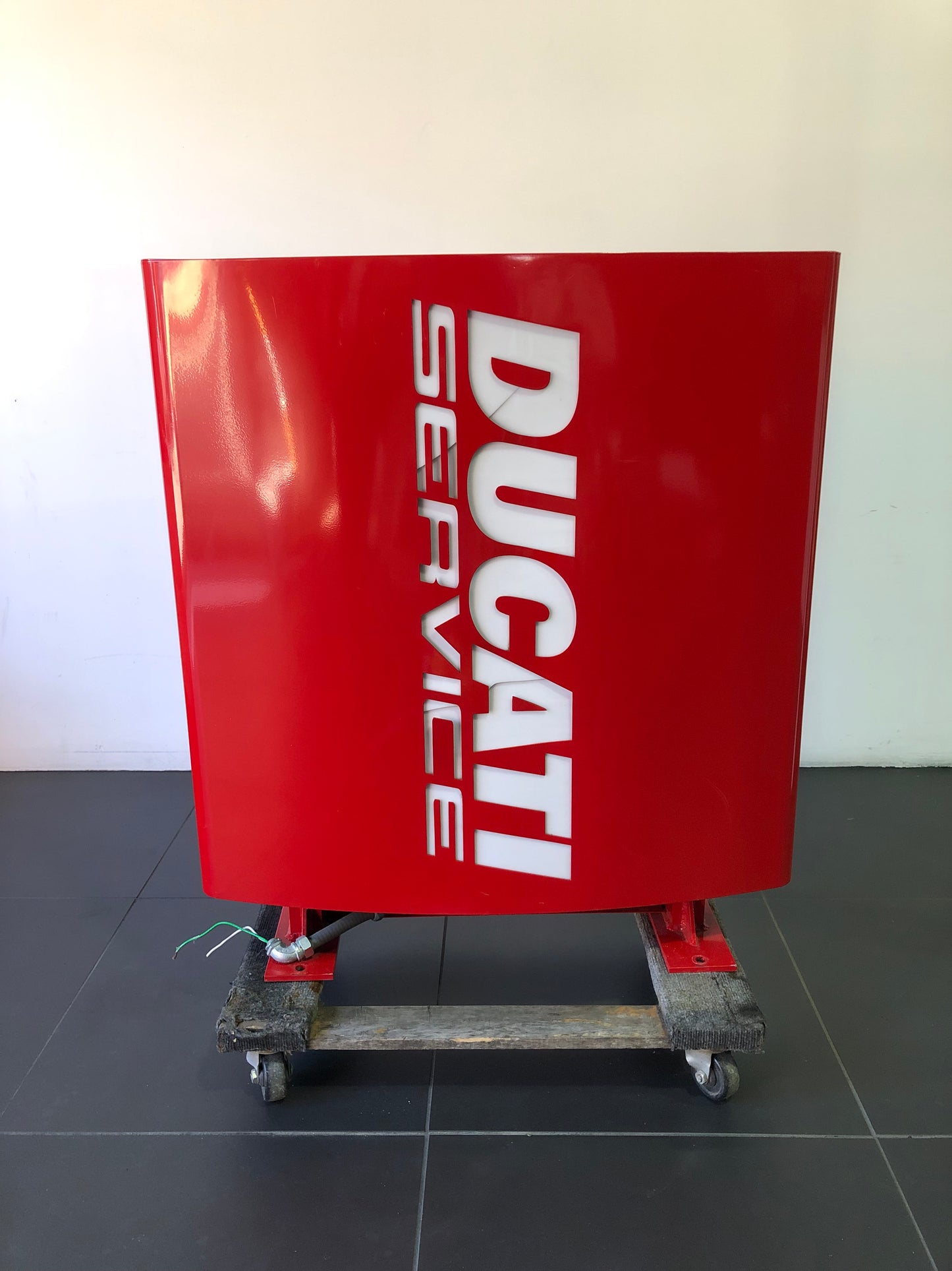 Ducati Dealer Sign - Authentic Illuminated Service Stamp Sign - Double-Sided