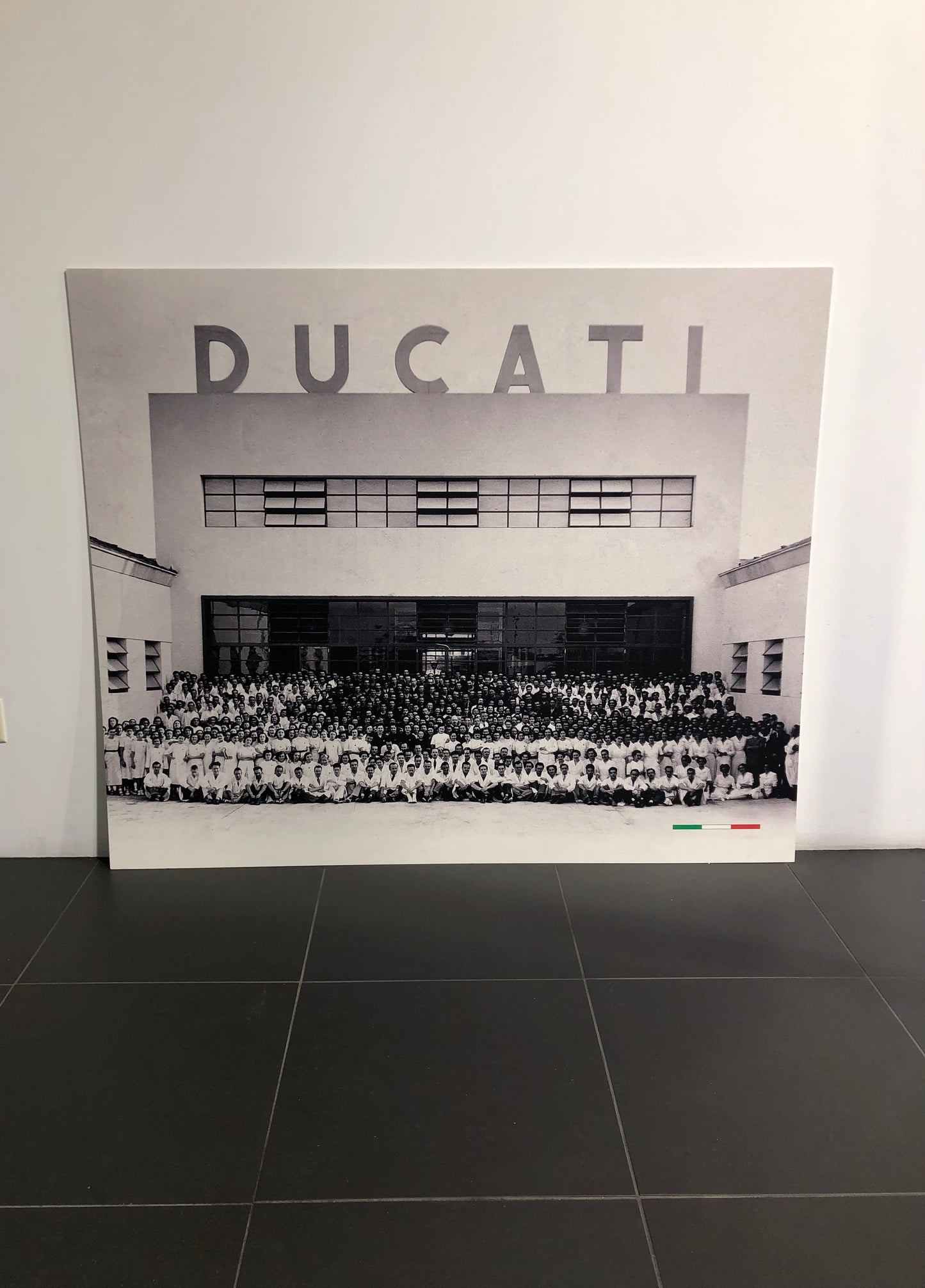 Ducati Dealer Wall Photo Ducati Factory - Color - Huge 5.9Ft By 4.9Ft