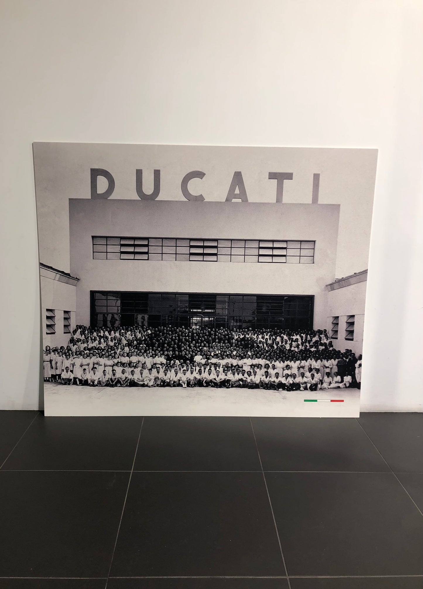 Ducati Dealer Wall Photo Ducati Factory - Color - Huge 5.9Ft By 4.9Ft