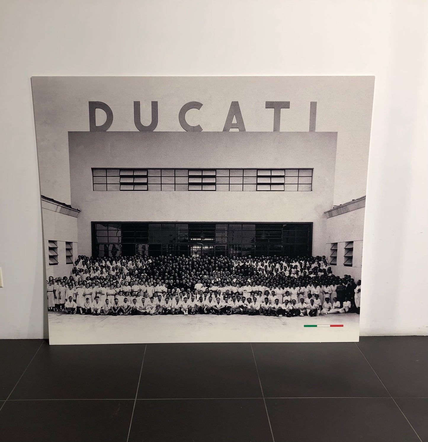 Ducati Dealer Wall Photo Ducati Factory - Color - Huge 5.9Ft By 4.9Ft