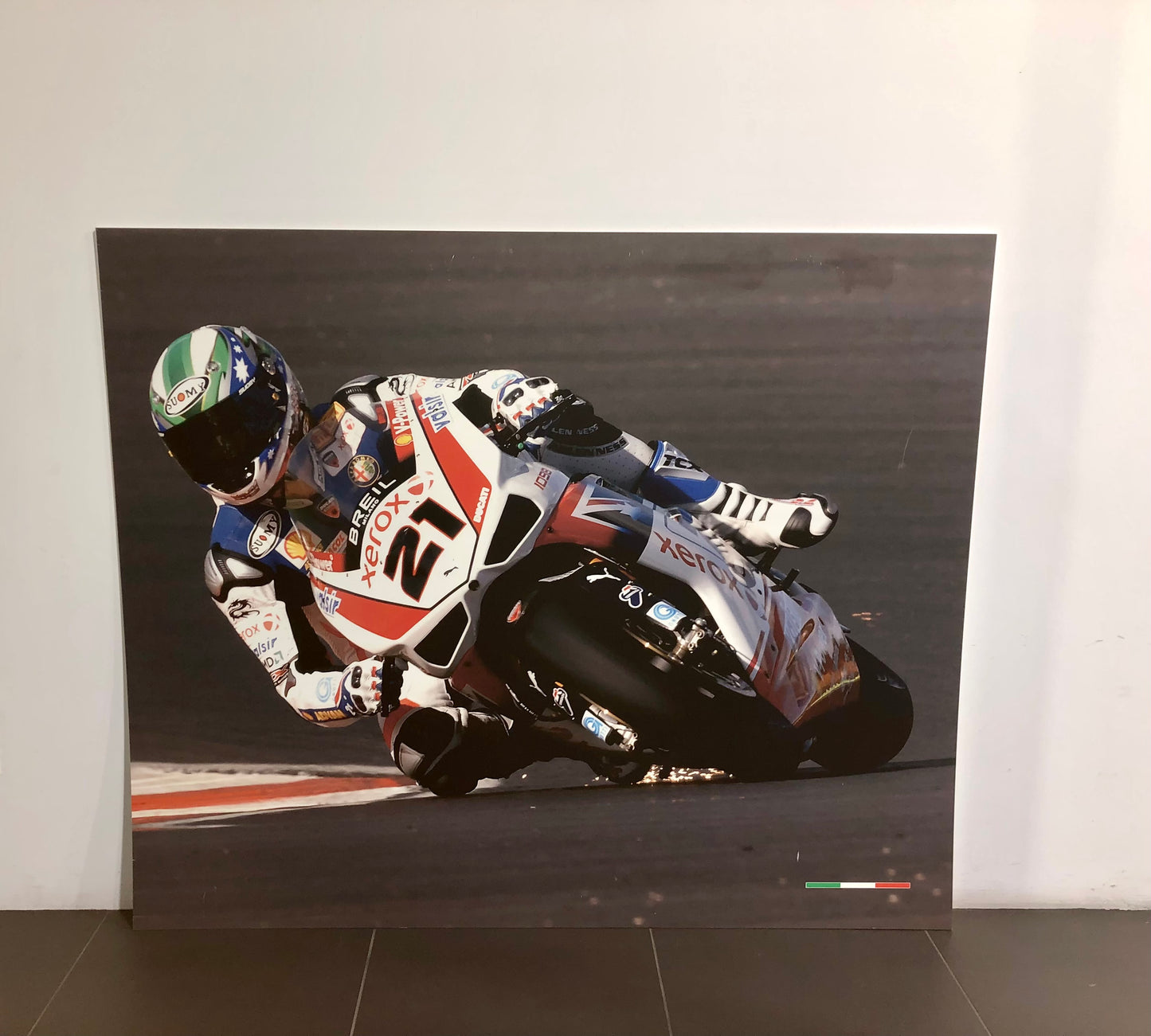 Ducati Dealer Wall Photo Troy Bayliss - Color - Huge 5.9Ft By 4.9Ft