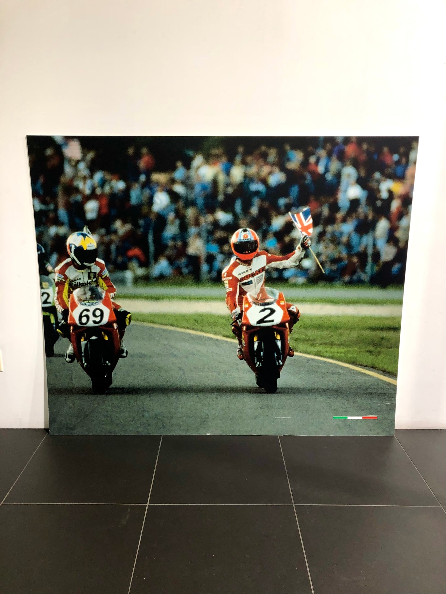 Ducati Dealer Wall Photo Carl Fogarty - Color - Huge 5.9Ft By 4.9Ft