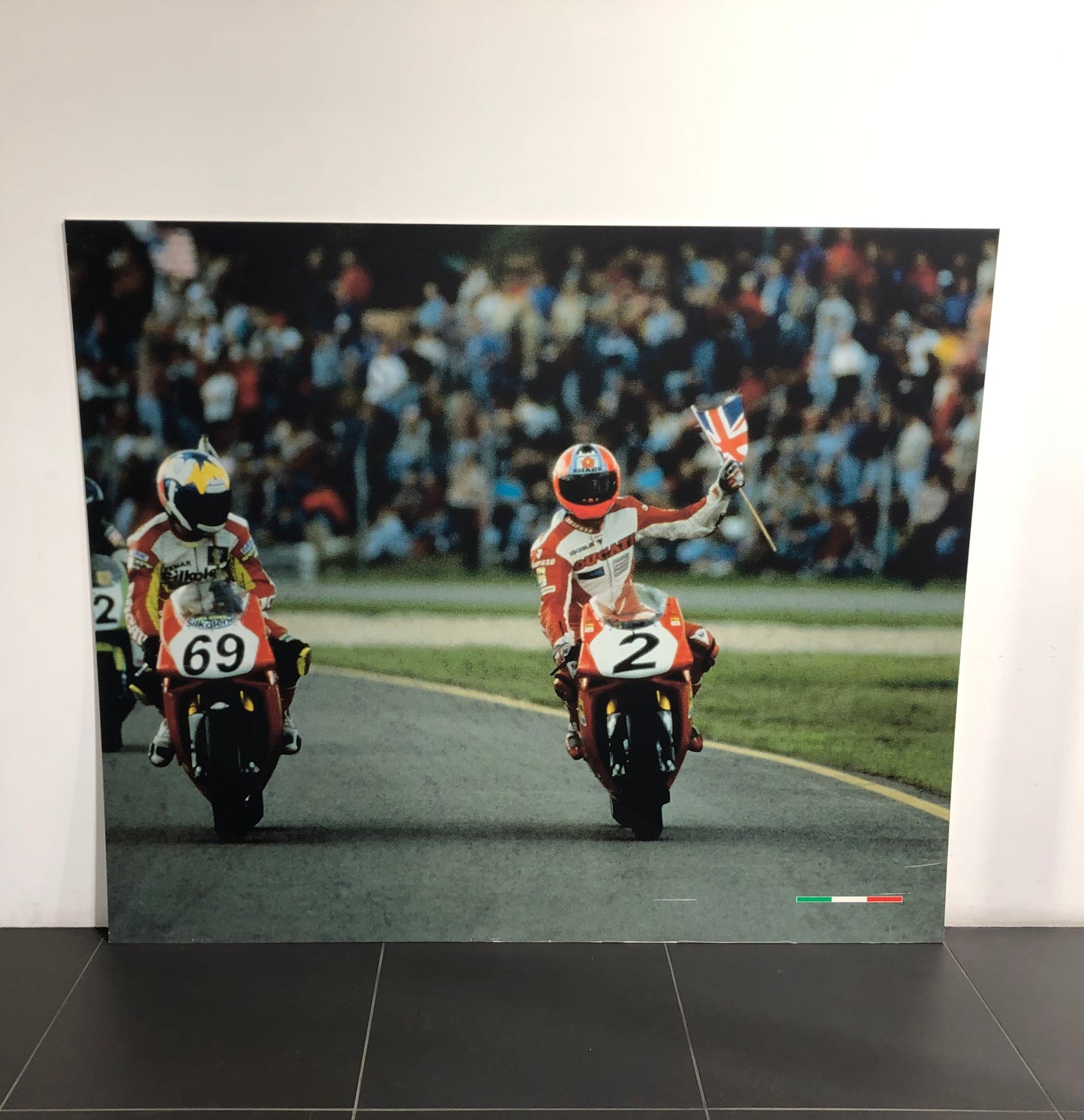 Ducati Dealer Wall Photo Carl Fogarty - Color - Huge 5.9Ft By 4.9Ft