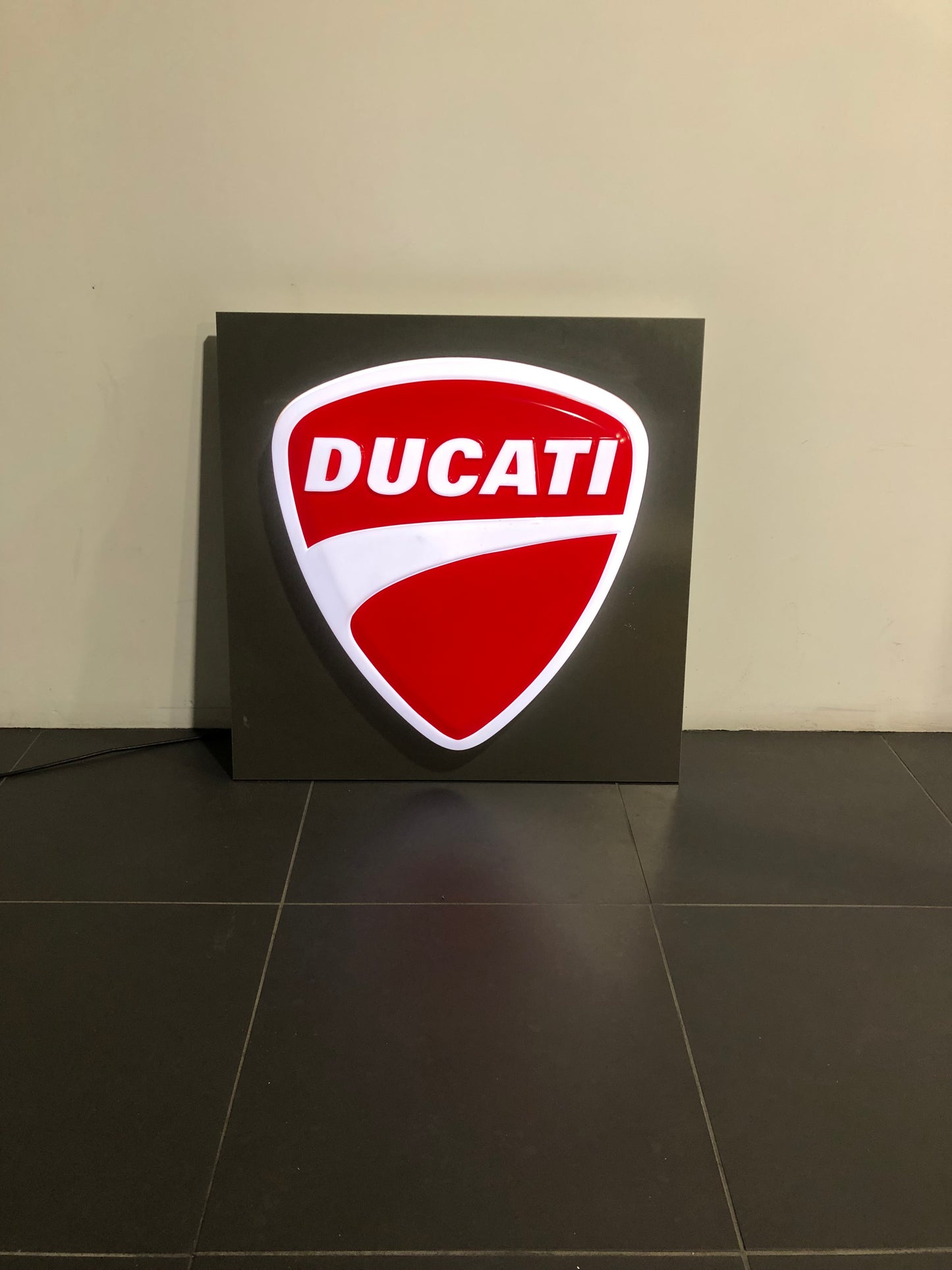 Ducati Dealer Sign - Authentic Illuminated Ducati 3D Logo Sign - LED