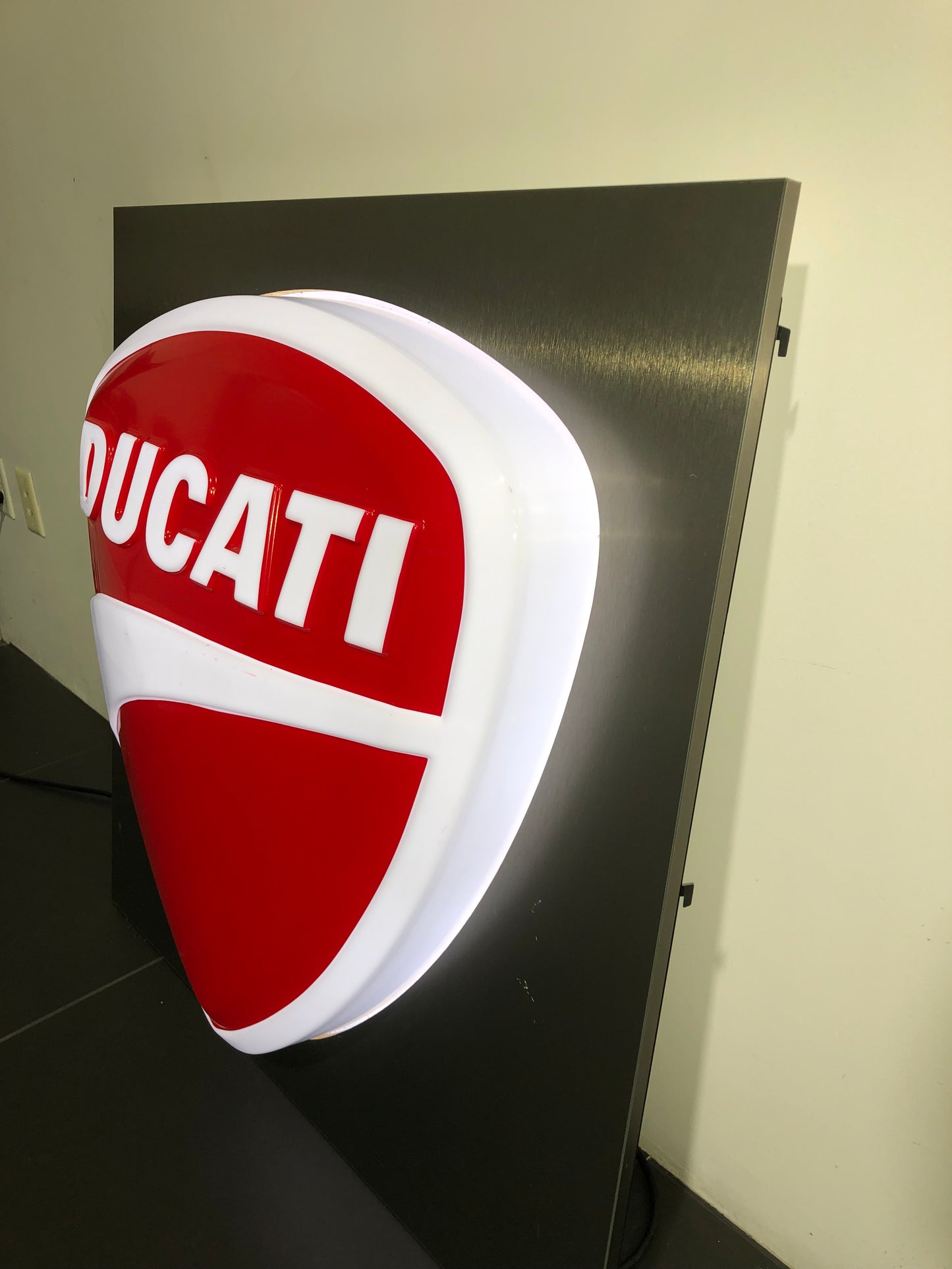 Ducati Dealer Sign - Authentic Illuminated Ducati 3D Logo Sign - LED