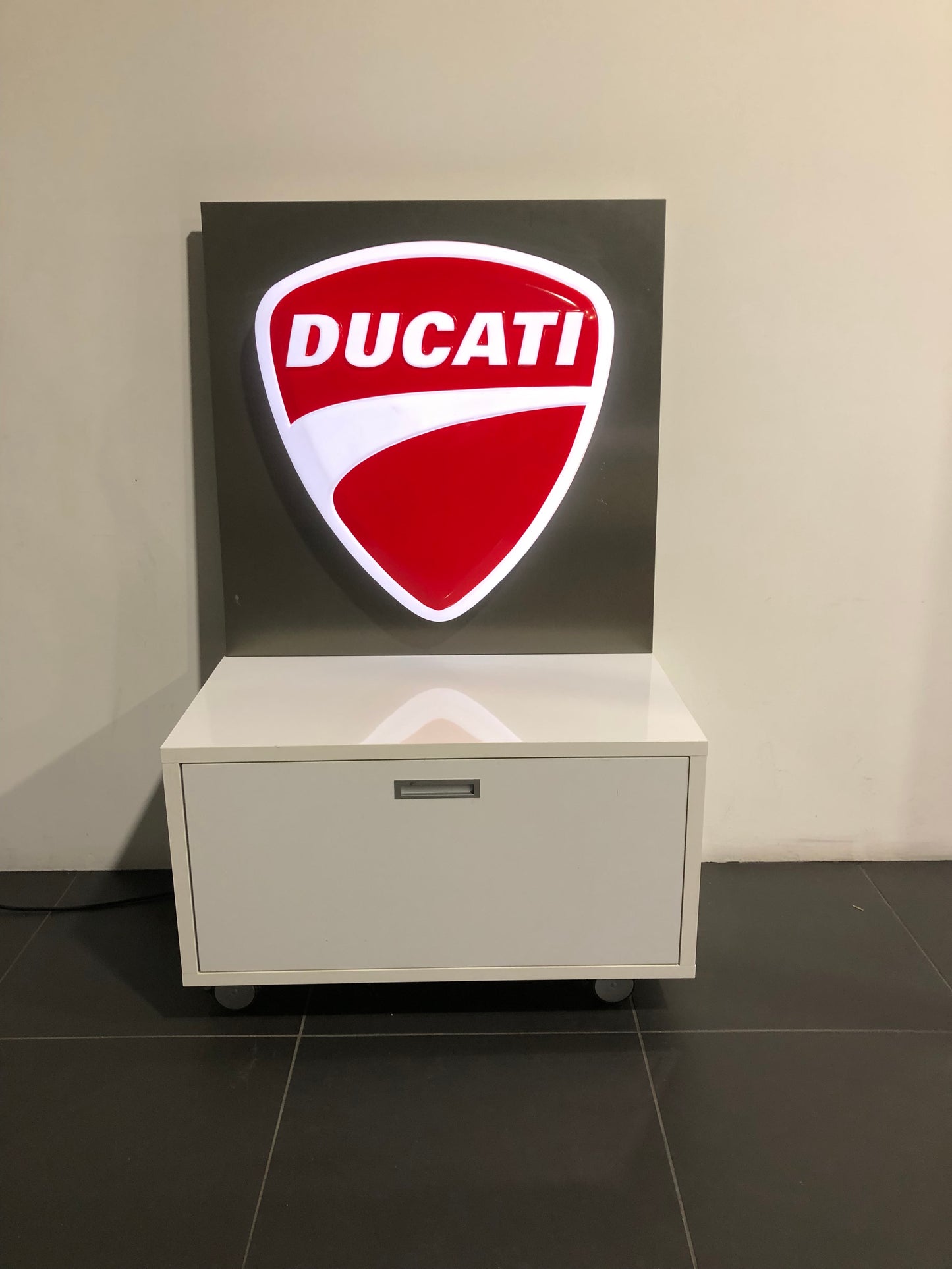 Ducati Dealer Sign - Authentic Illuminated Ducati 3D Logo Sign - LED