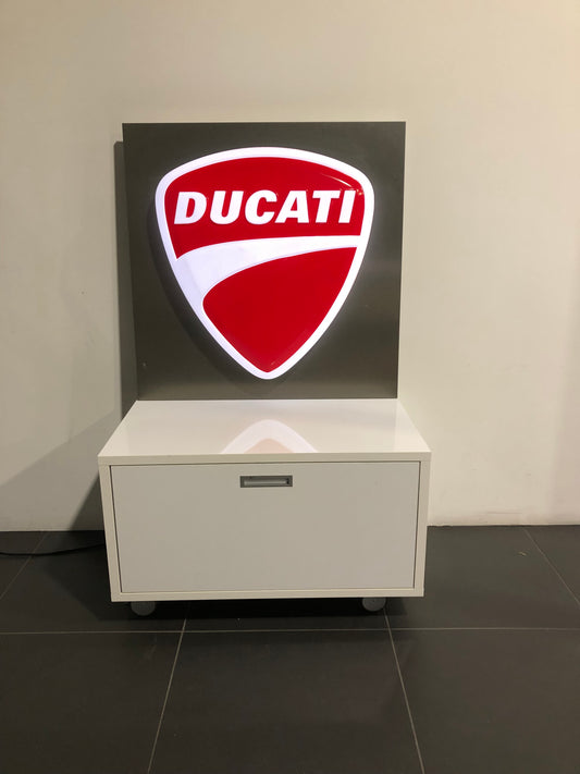 Ducati Dealer Sign - Authentic Illuminated Ducati 3D Logo Sign - LED