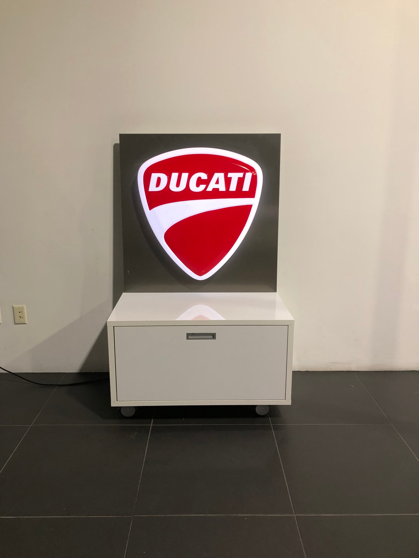 Ducati Dealer Sign - Authentic Illuminated Ducati 3D Logo Sign - LED