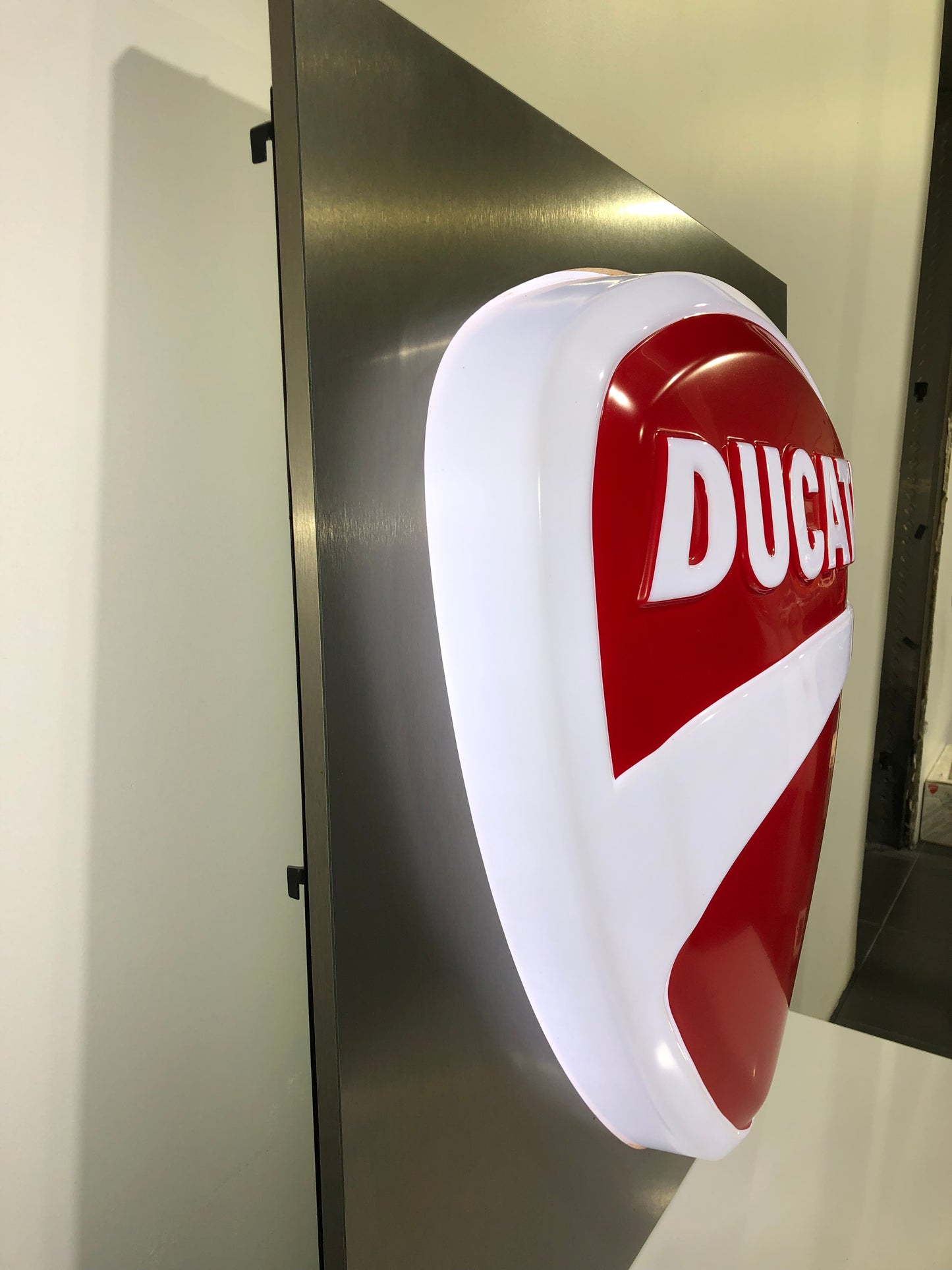 Ducati Dealer Sign - Authentic Illuminated Ducati 3D Logo Sign - LED