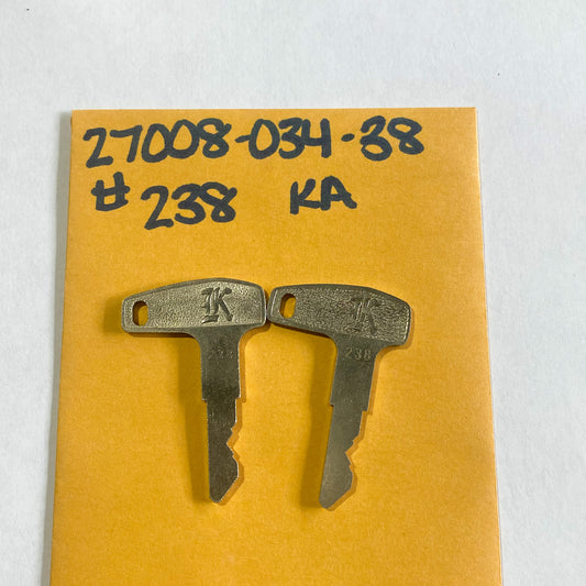 Kawasaki Key Set #238 27008-034-38 (set of 2)