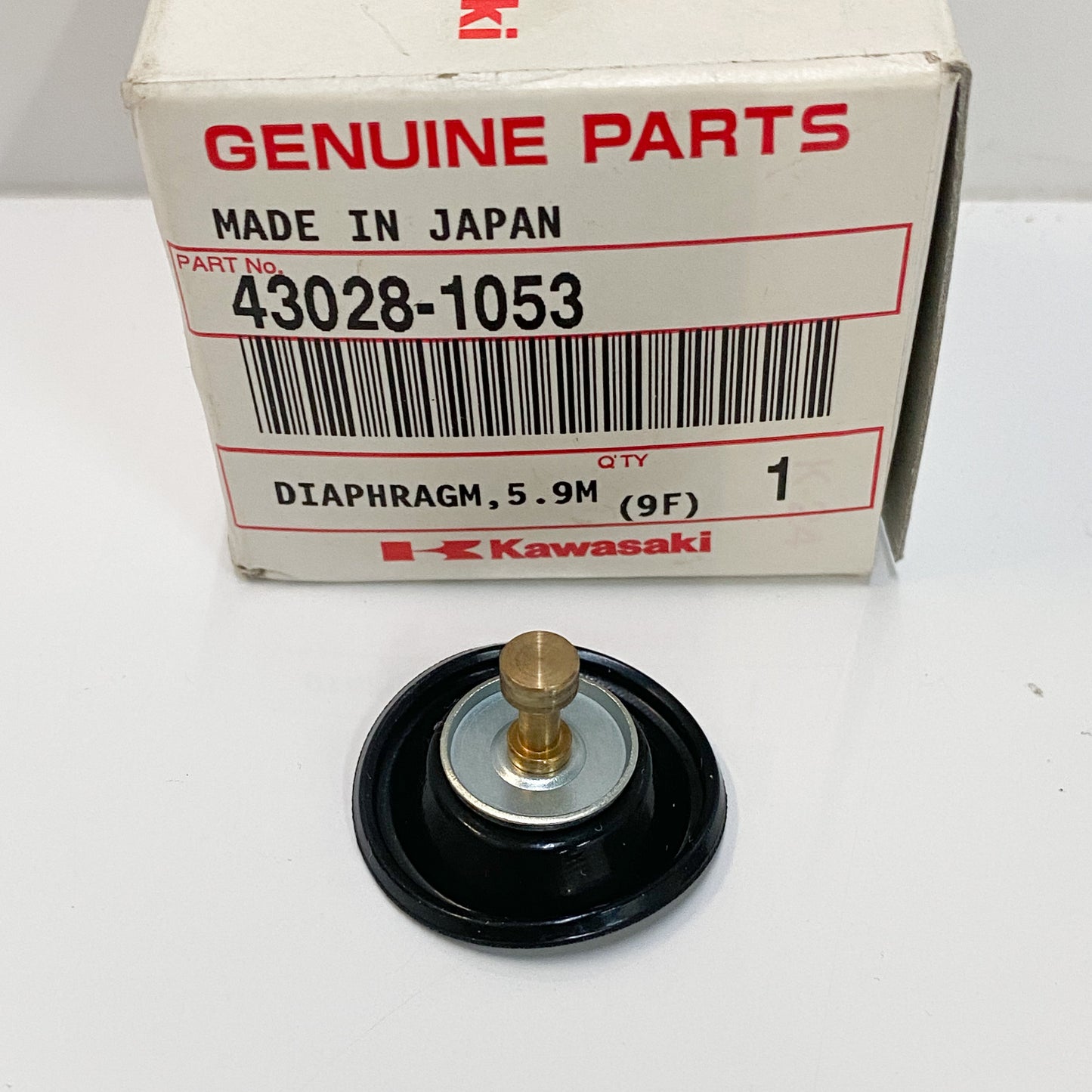 NOS KAWASAKI DIAPHRAGM, AIR CUT VALVE 43028-1053