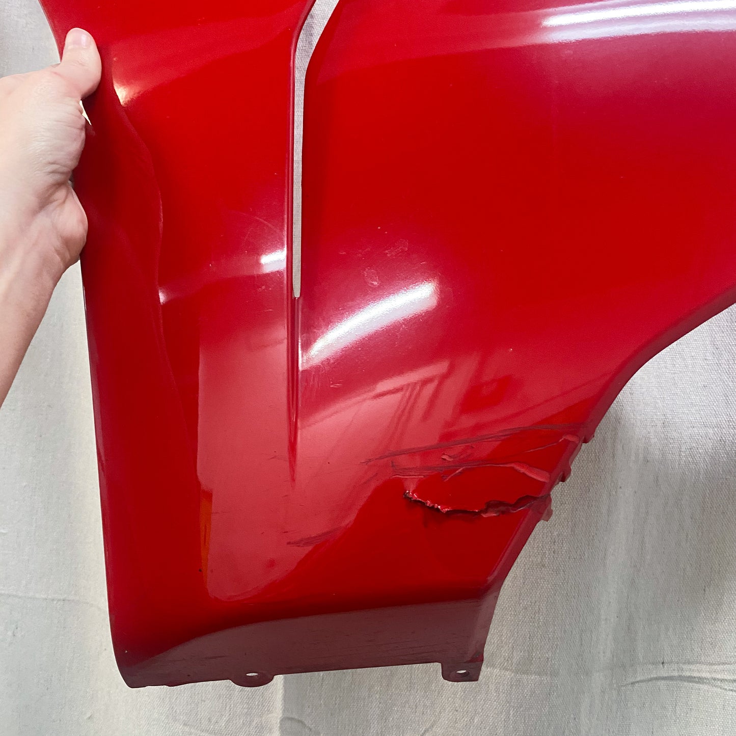Ducati Supersport 939 Left Lower Fairing, Red 48018852BB USED