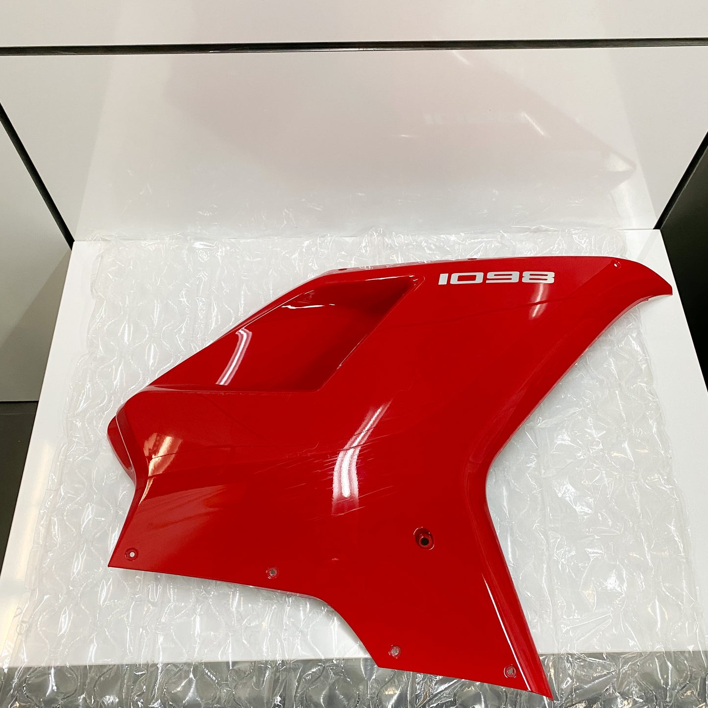 Ducati 1098 Red RH Upper Half Fairing 48012292AA USED