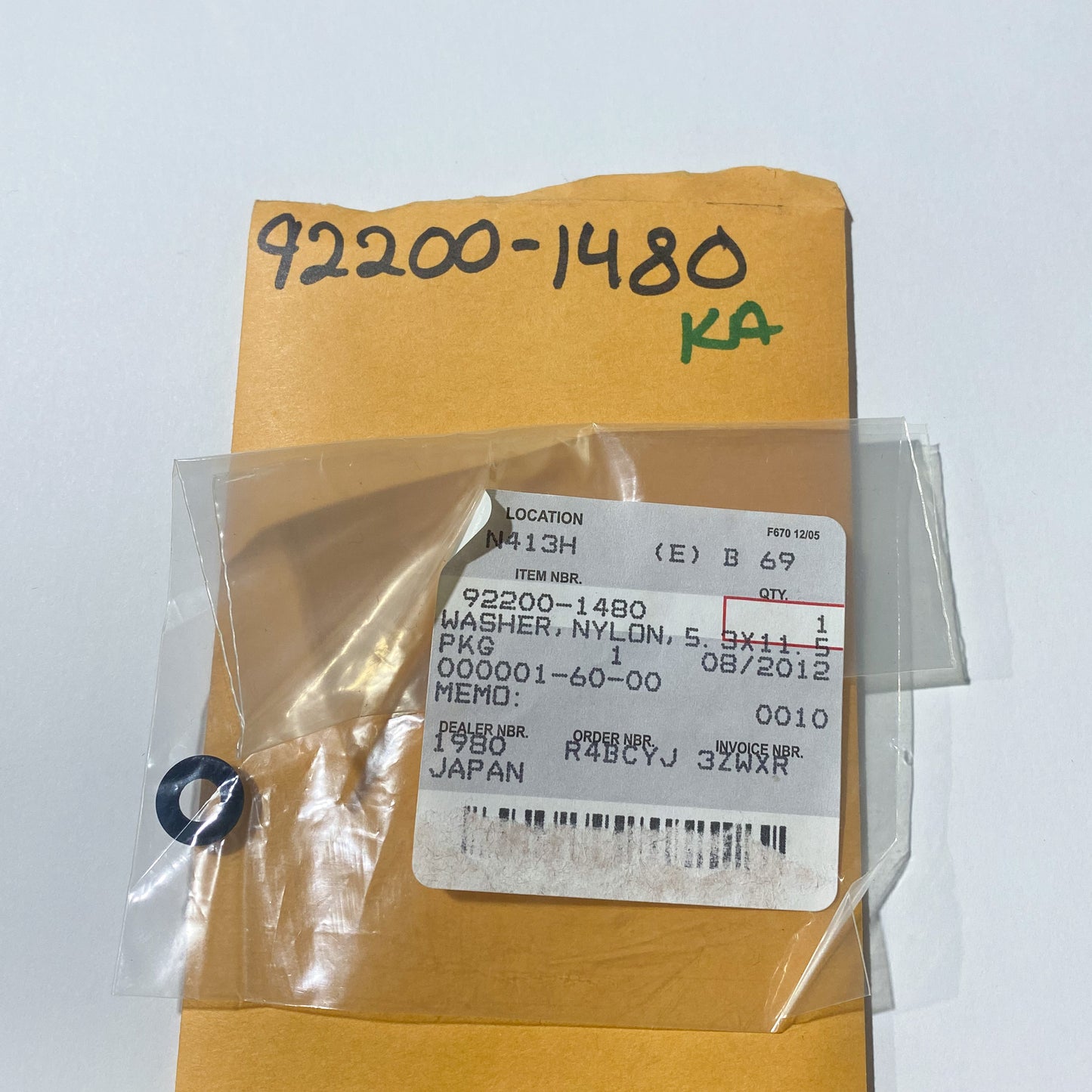 KAWASAKI NYLON WASHER 92200-1480