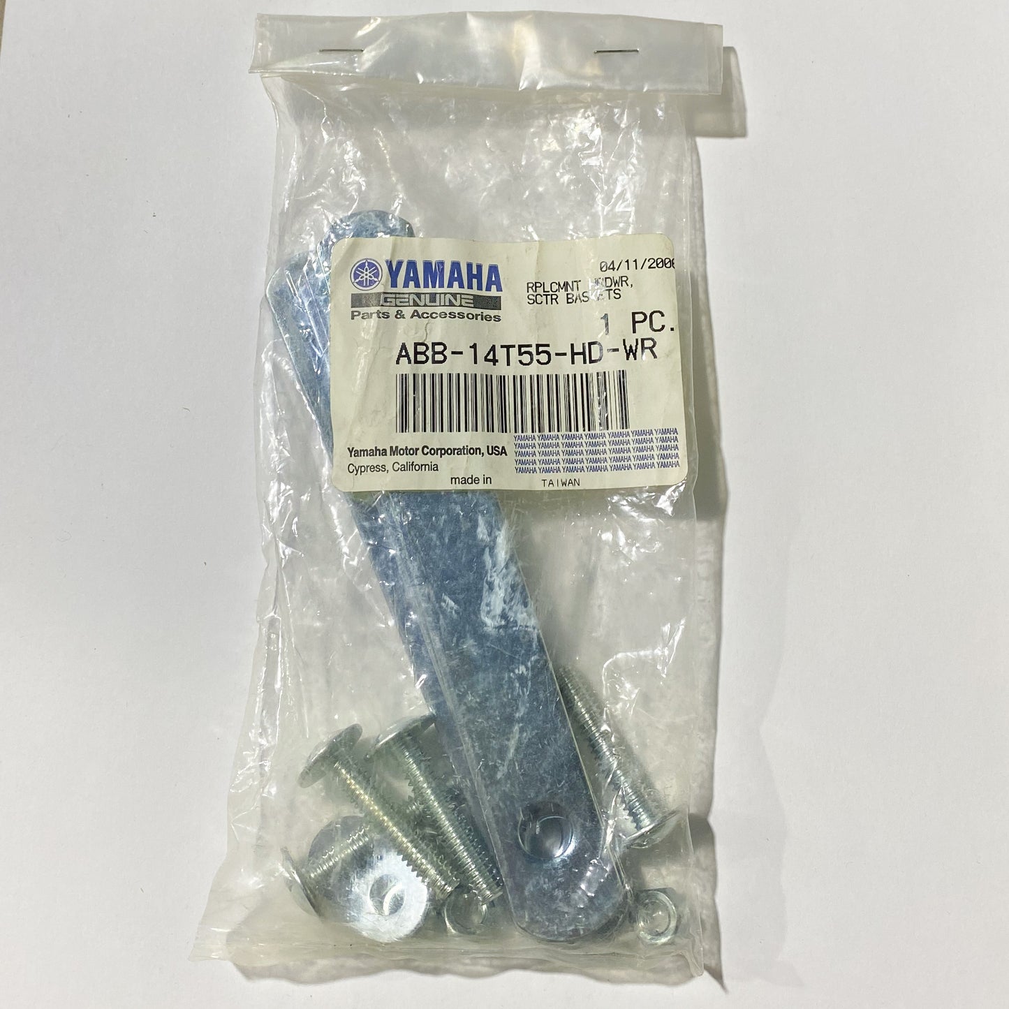 YAMAHA REPLACEMENT HARDWARE FOR SCOOTER BASKETS ABB-14T55-HD-WR