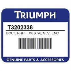 Triumph Bolt RHHF, M6 X 28, SLV, ENC T3202338