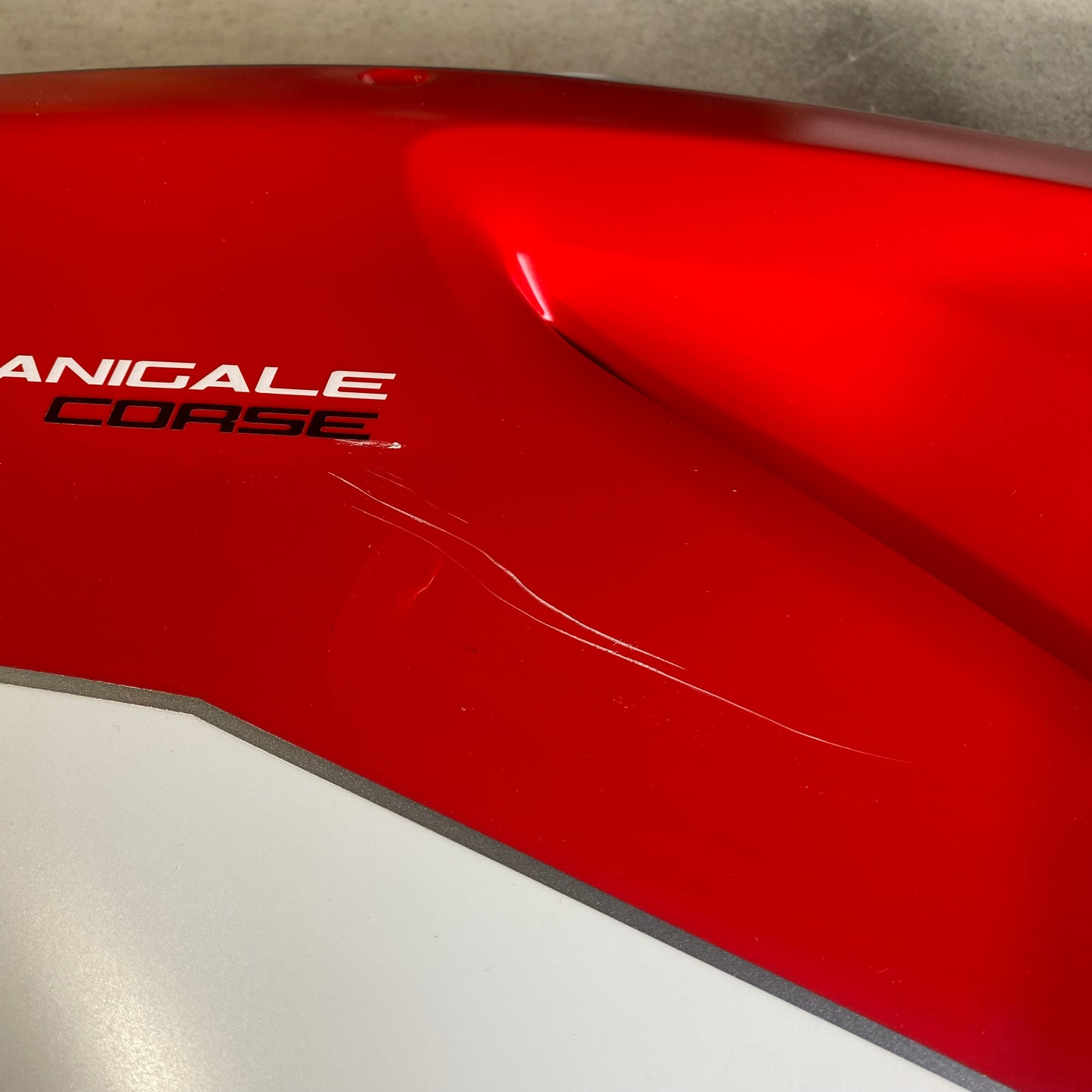 Ducati 959 Panigale CORSE Left Upper Half Fairing - 48013941AA Take Off