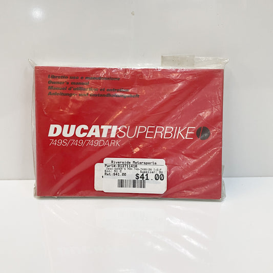 Ducati 749/ 749S / 749 Dark Owners Manual 91371141A