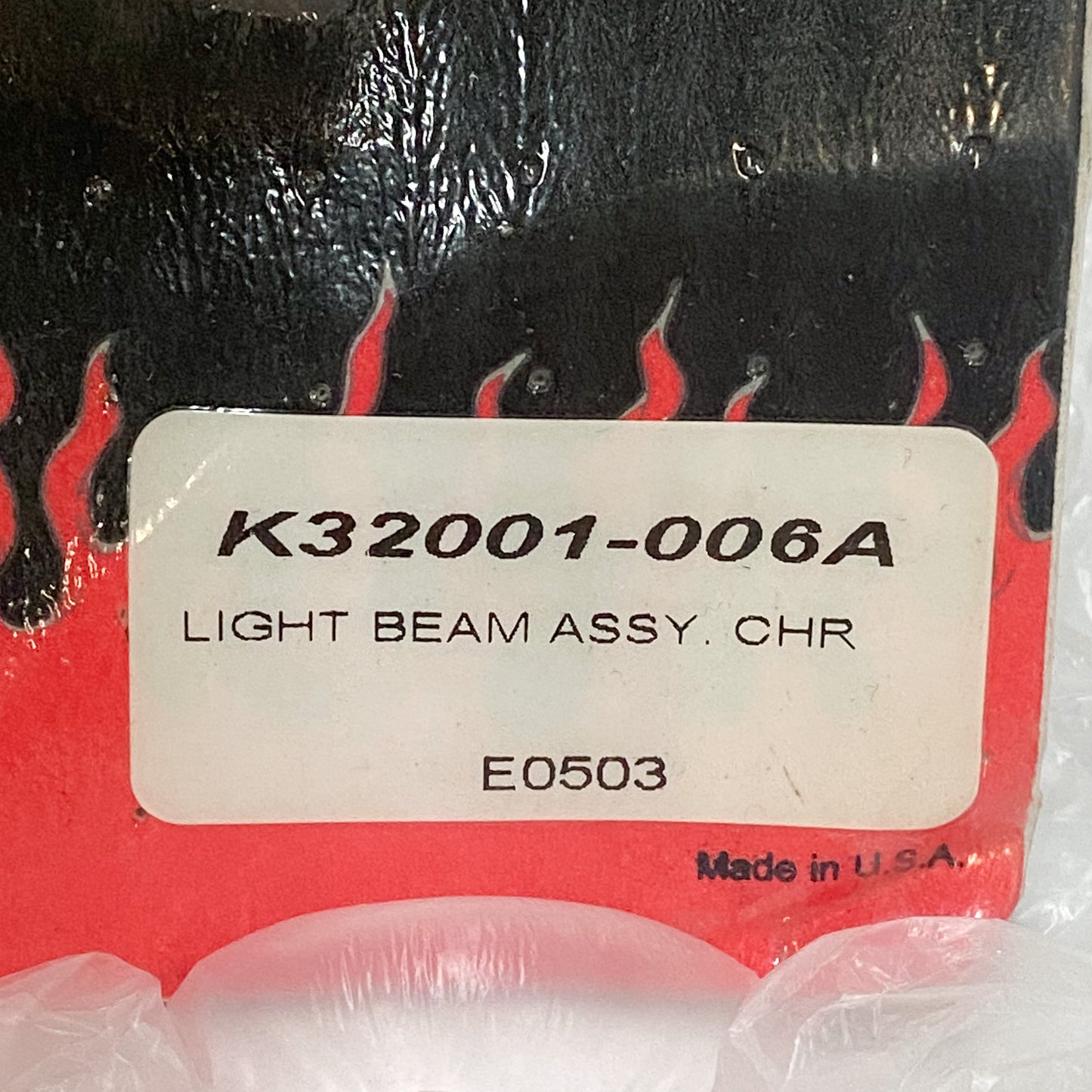 Kawasaki Fire & Steel Chrome Light Beam Assembly K32001-006A