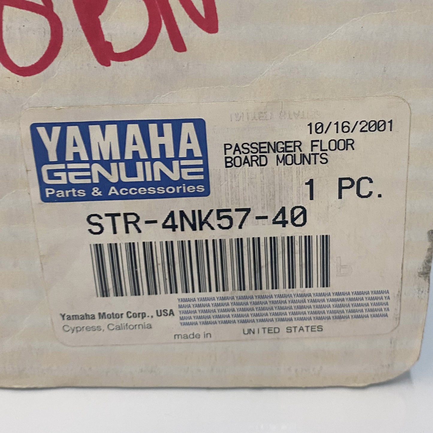 Yamaha Passenger Floorboard Mounting Kit, Royal Star STR-4NK57-40-00