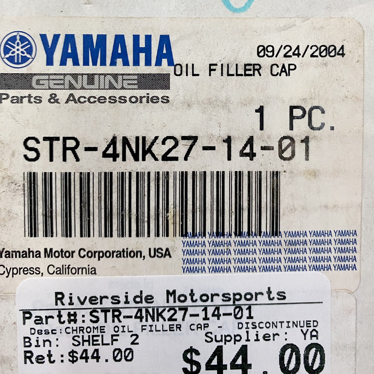 Yamaha Chrome Oil Filler Cap STR-4NK27-14-01