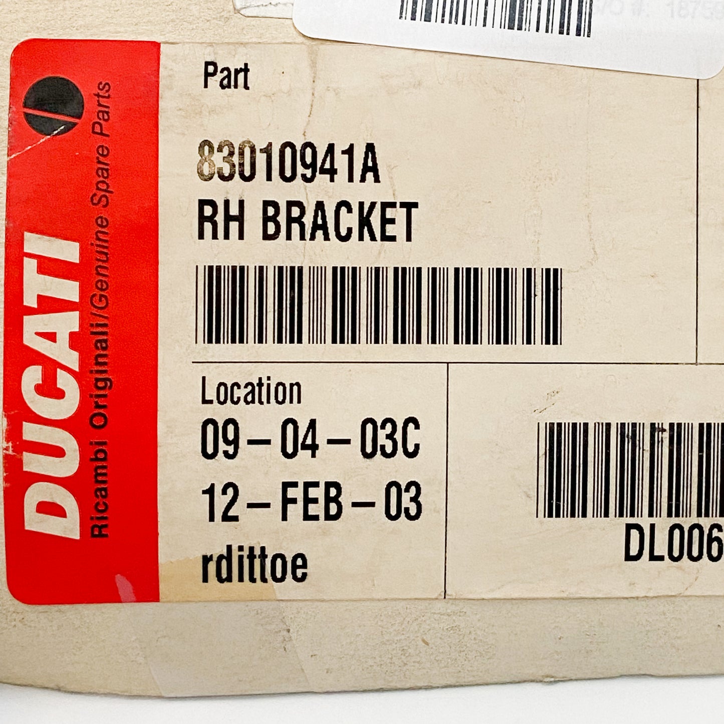Ducati OEM Headlight Bracket, Right 83010941A