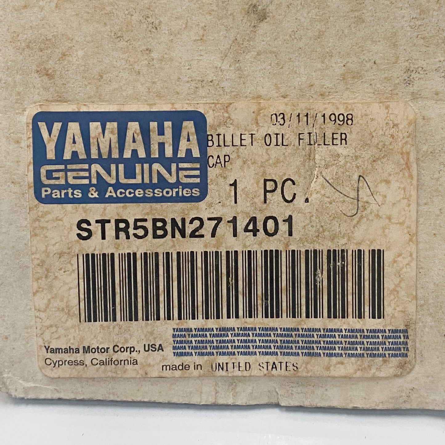 Yamaha Billet Oil Filler Cap STR-5BN27-14-01