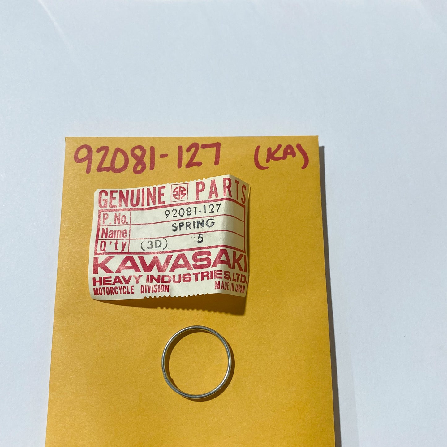 KAWASAKI SPRING,COIL 92081-127