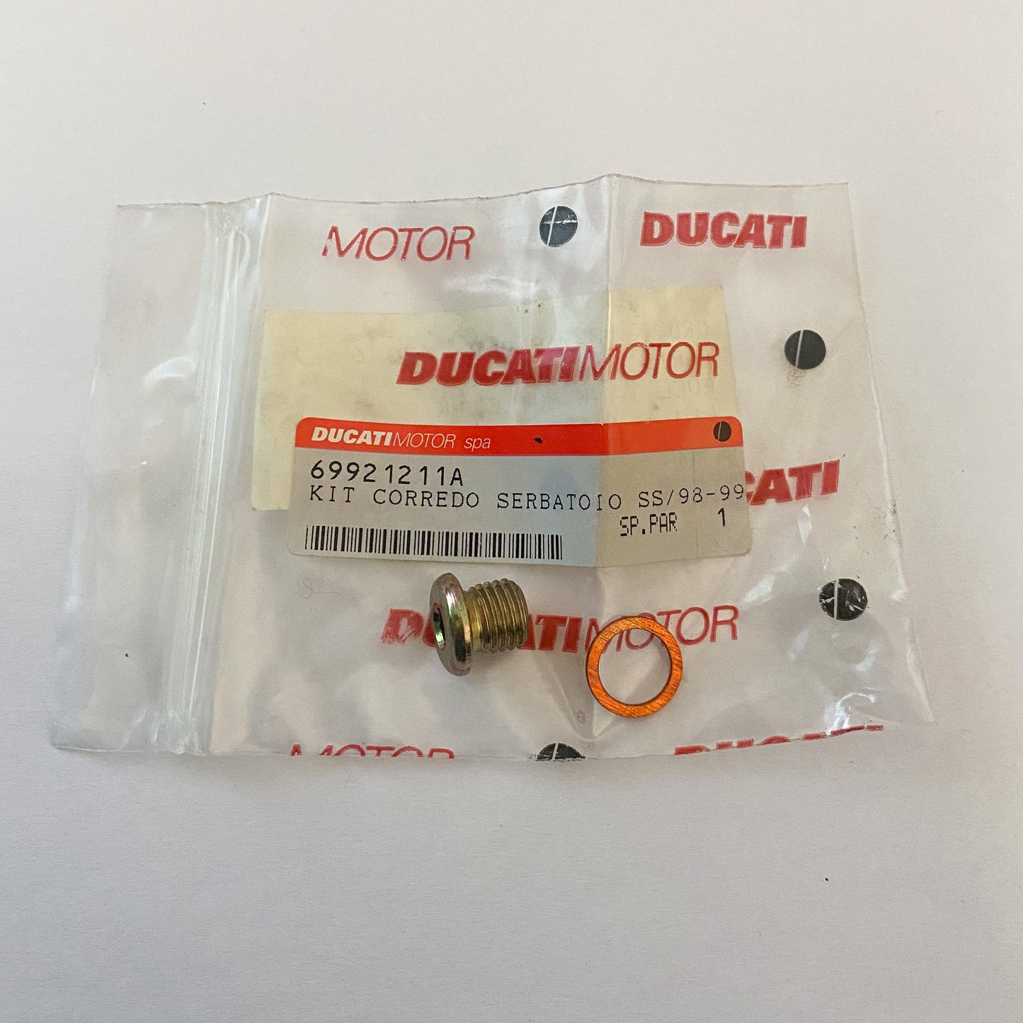 DUCATI FUEL TANK OUTFIT KIT SS/98-99 69921211A