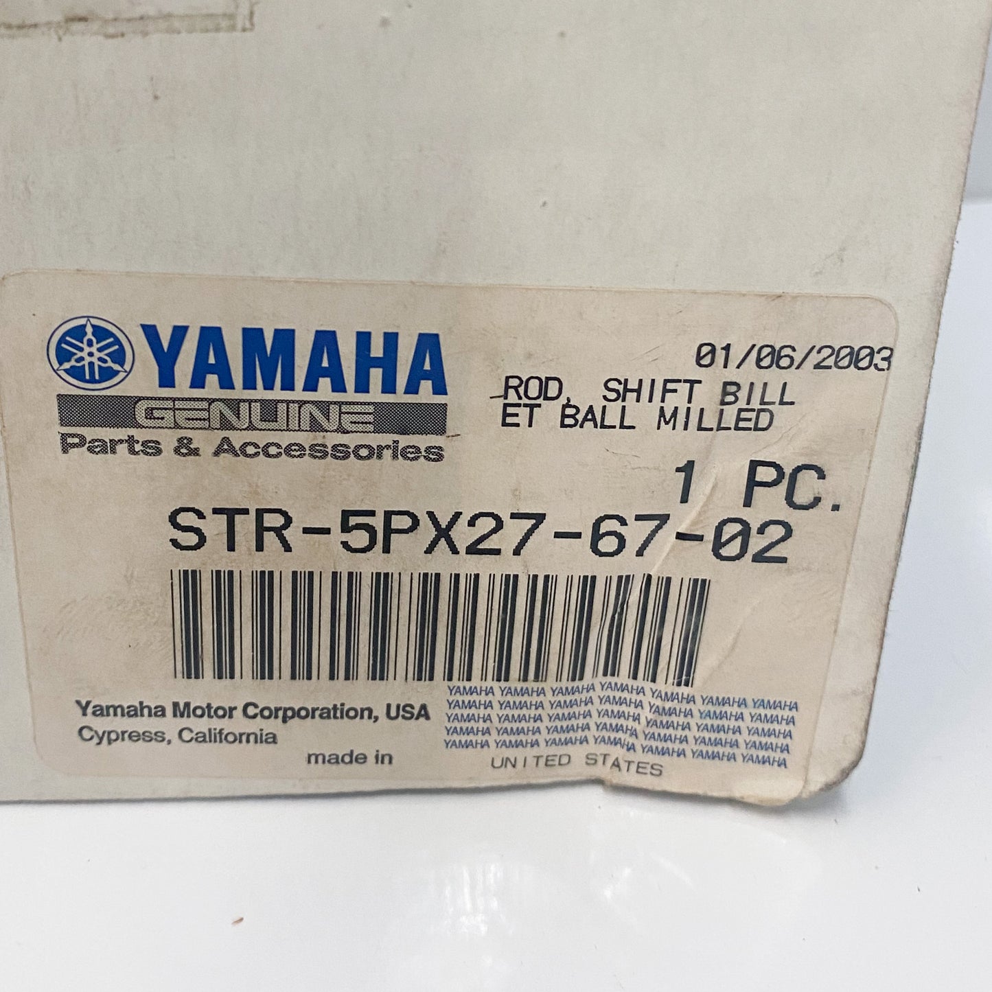 Yamaha Billet Shift Rod Ball Milled, Road Star STR-5PX27-67-02