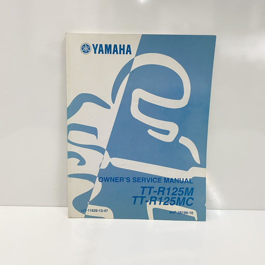 Yamaha TTR125M (MC) Owners Service Manual LIT-11626-13-47 NOS
