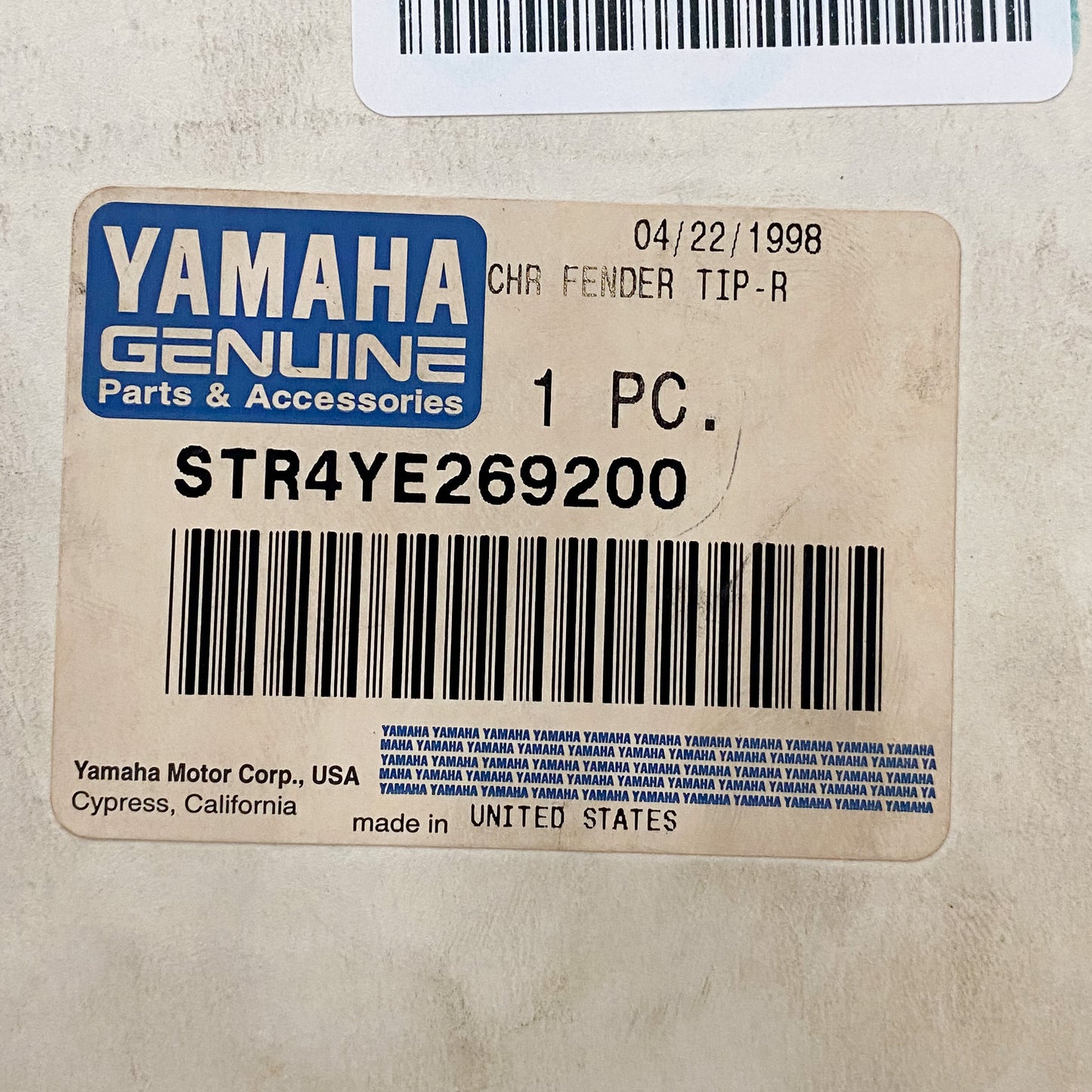 Yamaha Chrome Fender Tip -R STR-4YE26-92-00