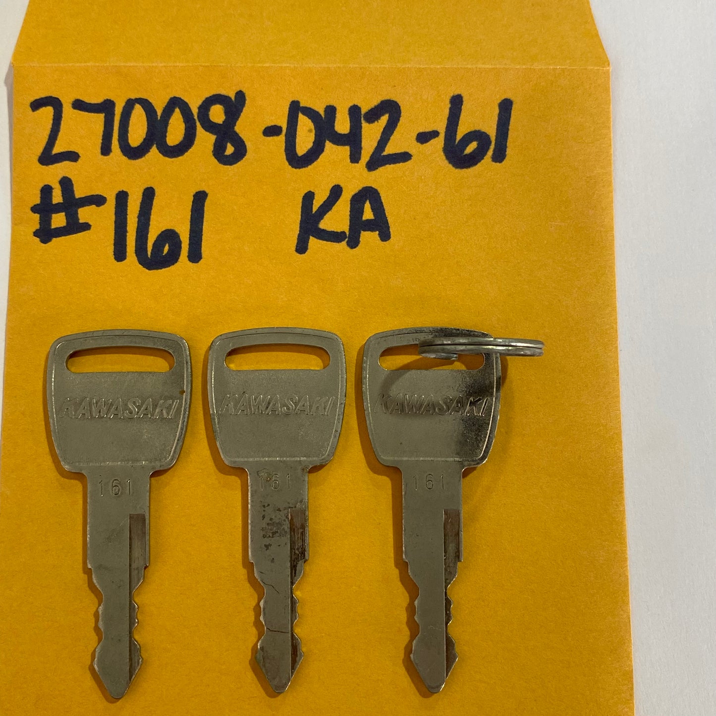 Kawasaki Key Set #161 27008-042-61 (set of 3)