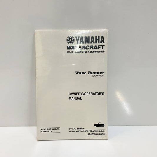 Yamaha XL1200Y LTD.  Owners Manual LIT-18626-03-82 NOS