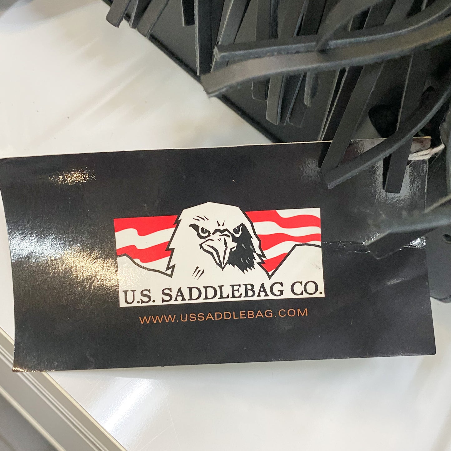 US. Saddlebag Co. Fringe Leather Saddlebags