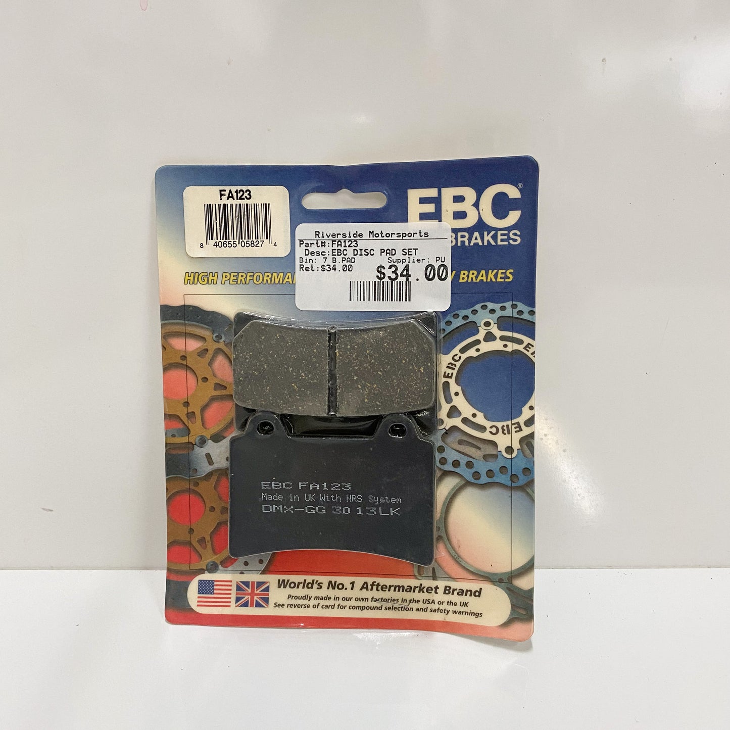 EBC FA123 Disc Brake Pad Set