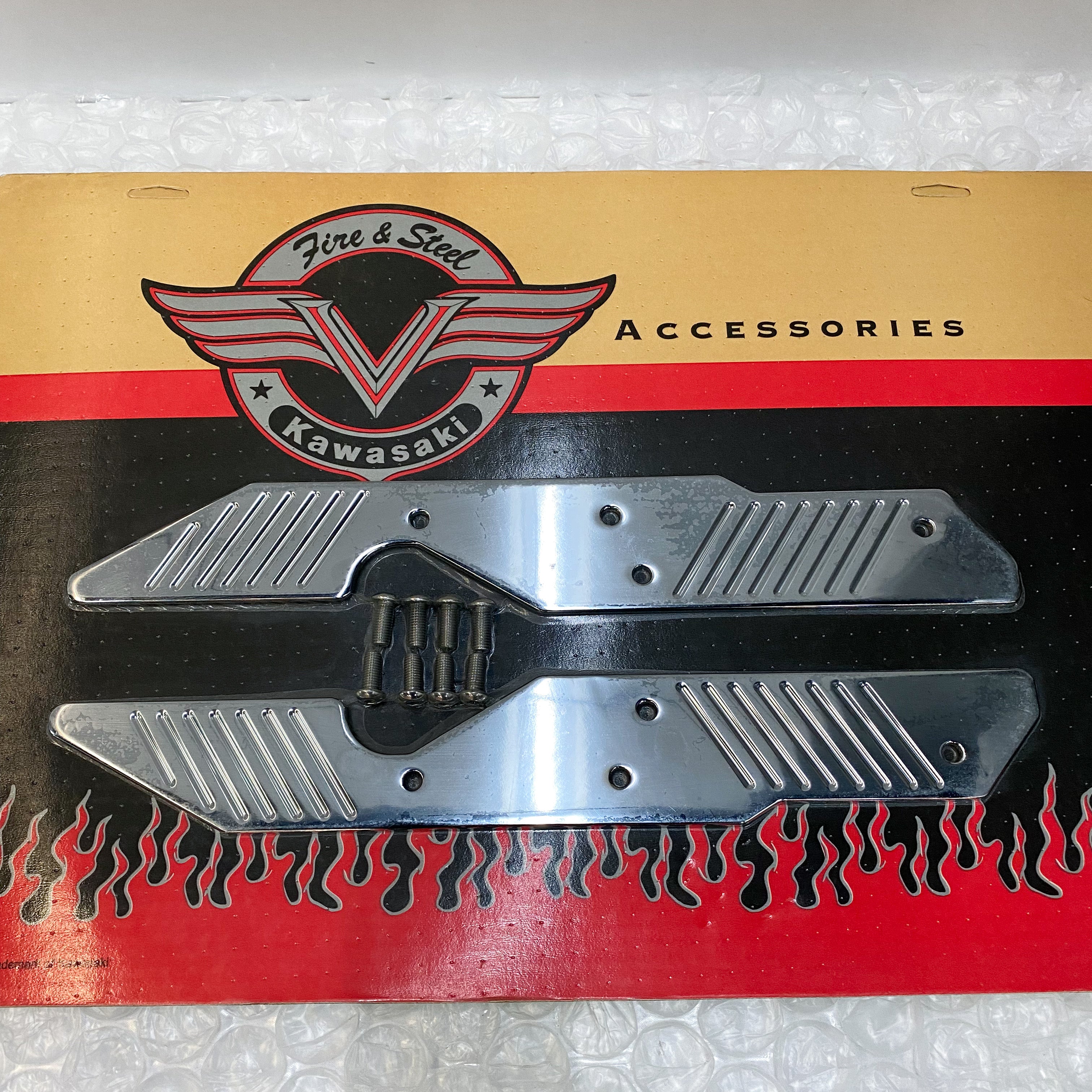 Kawasaki Fire & Steel Chrome Accesories One Love Boston