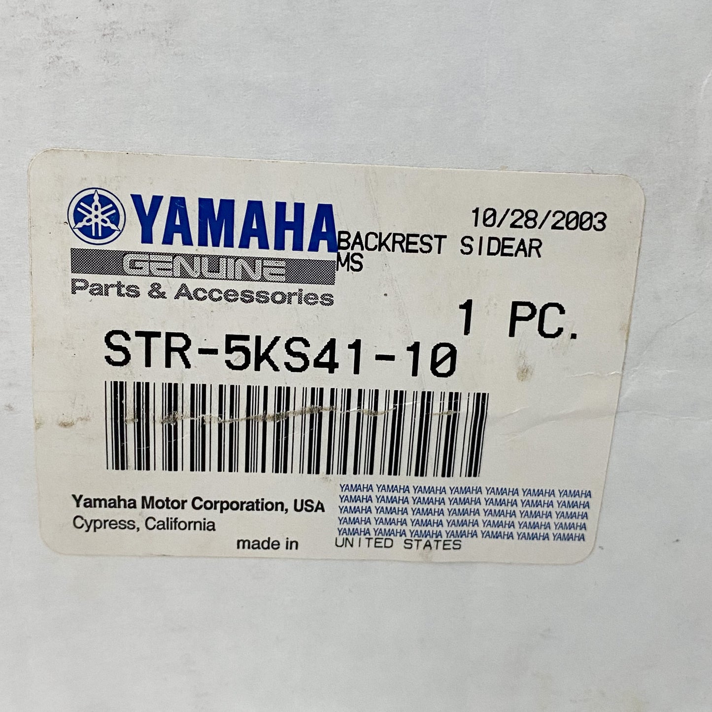 Yamaha Chrome Backrest Side Arms STR-5KS41-10-00