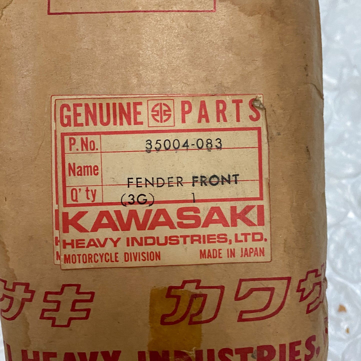 KAWASAKI FENDER-FR 35004-083 NOS