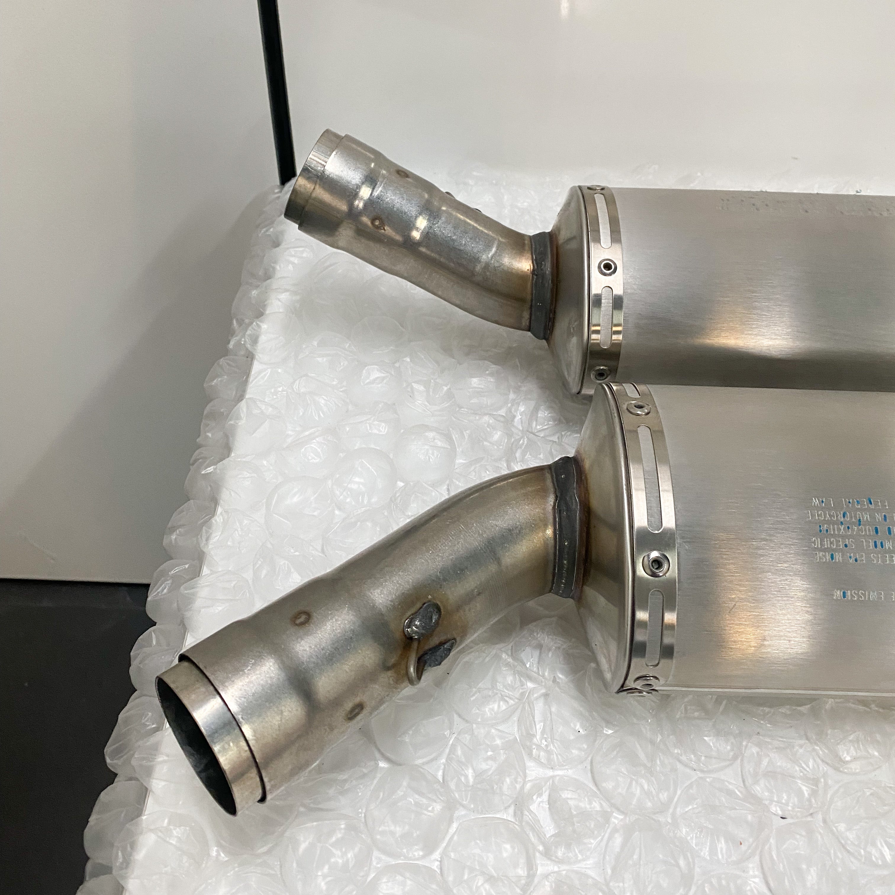 Ducati 848/1098/1198 Stock OEM Exhaust Take-Off 57411963C & 57311993C (1)