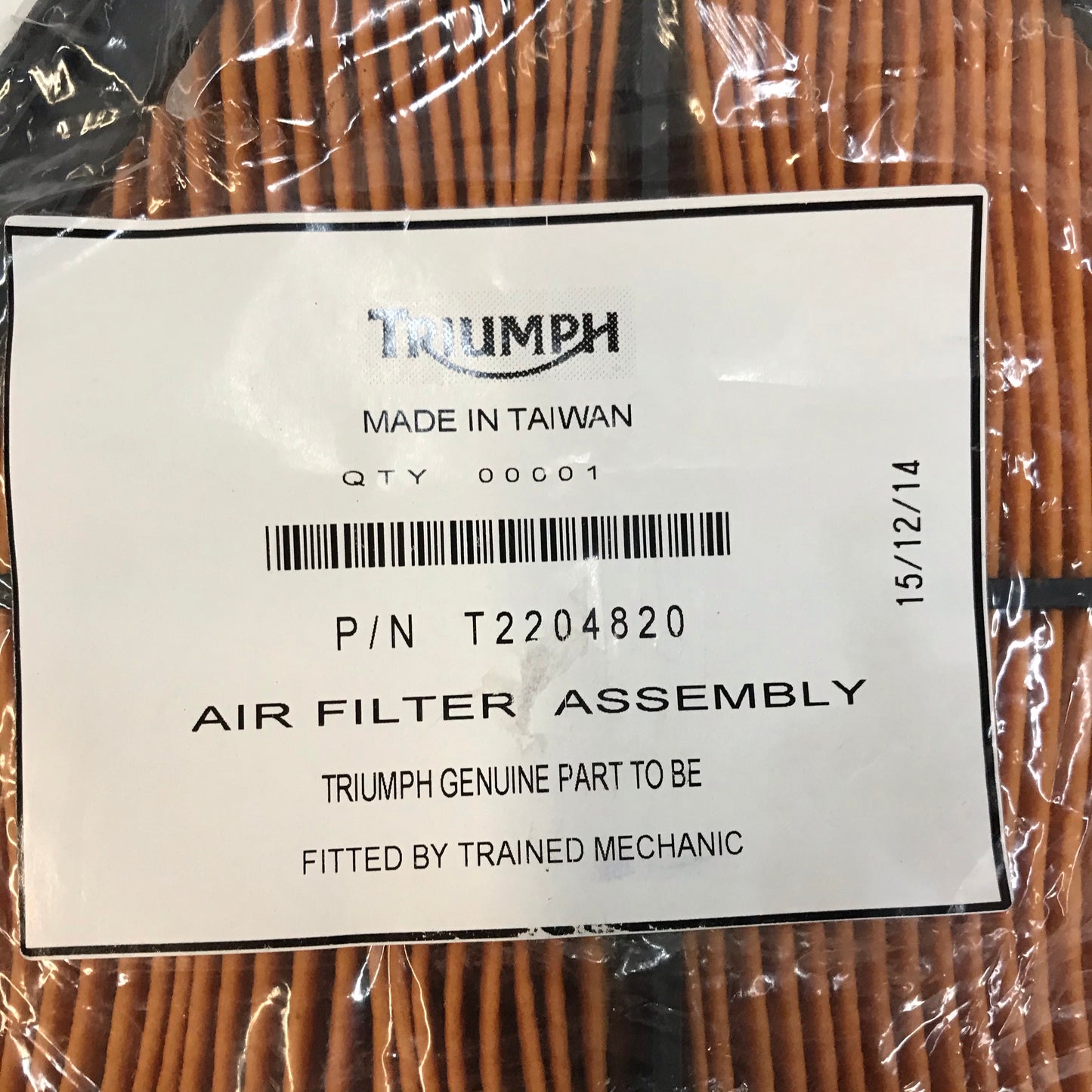 Triumph Air Filter T2204820