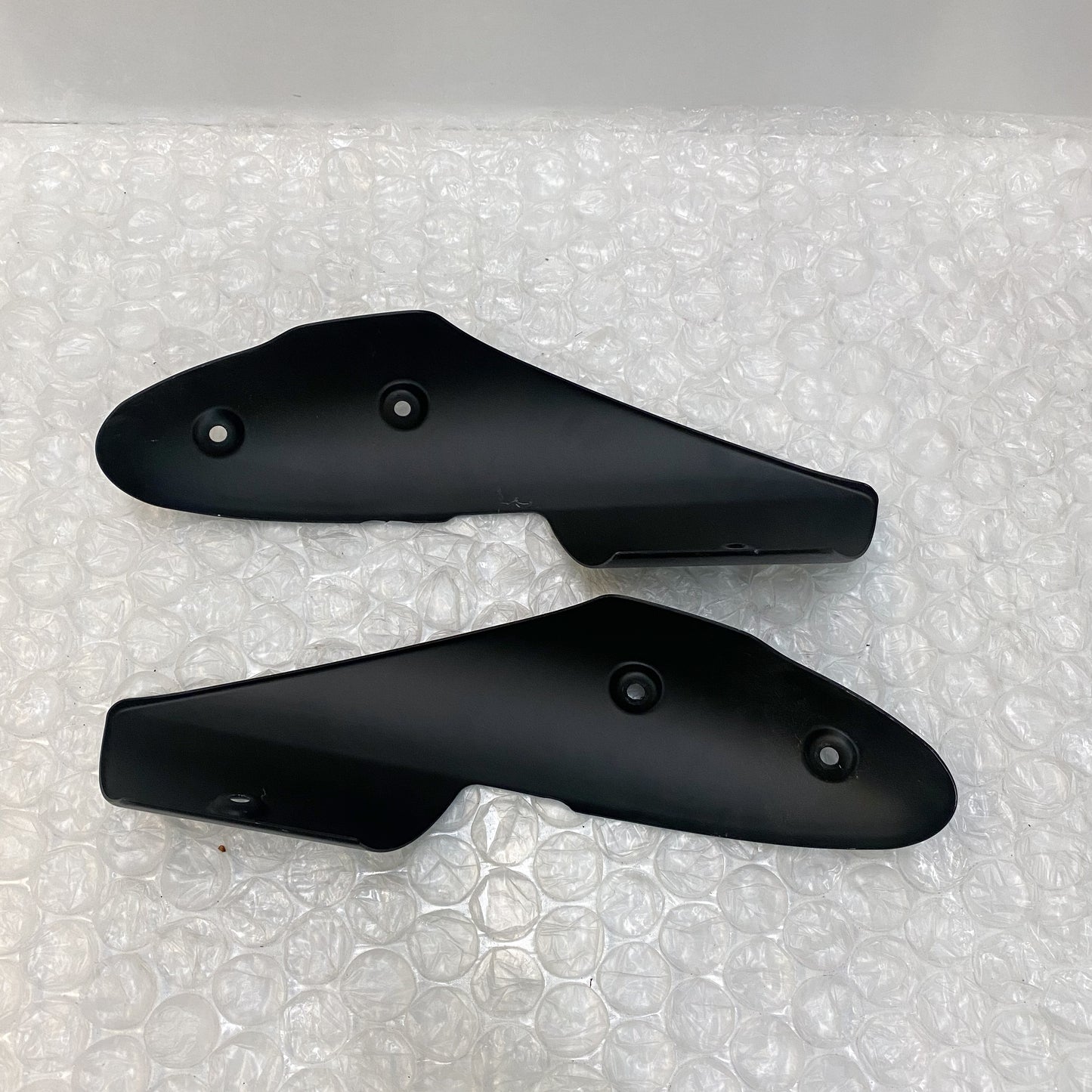 Ducati Monster 696/796/1100 RH + LH Exhaust Pipe Cover Heat Shields 46014091A-46014101A USED