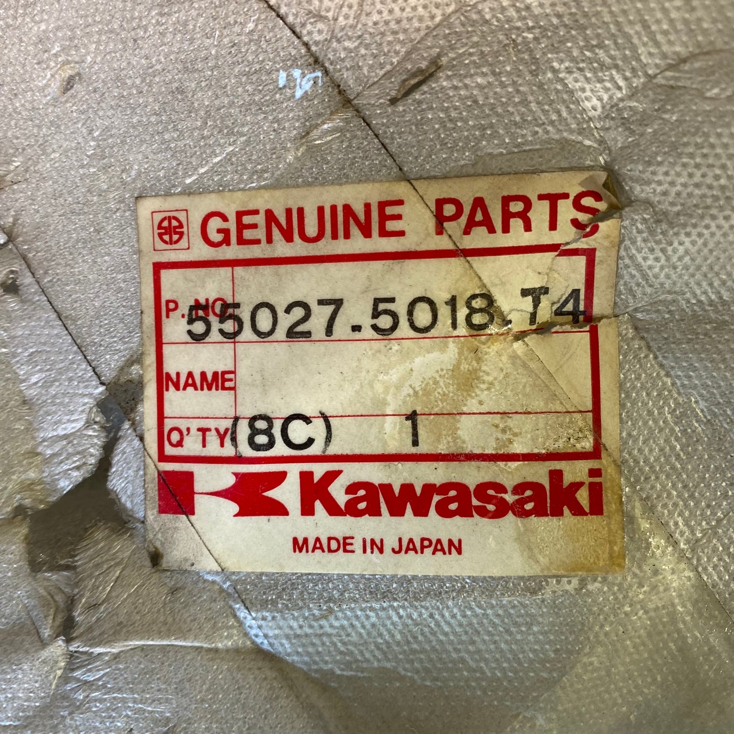 Kawasaki ZX1000R 86-87 Left Side Fairing, Ebony/ Pearl Cosmic Gray 55027-5018-T4